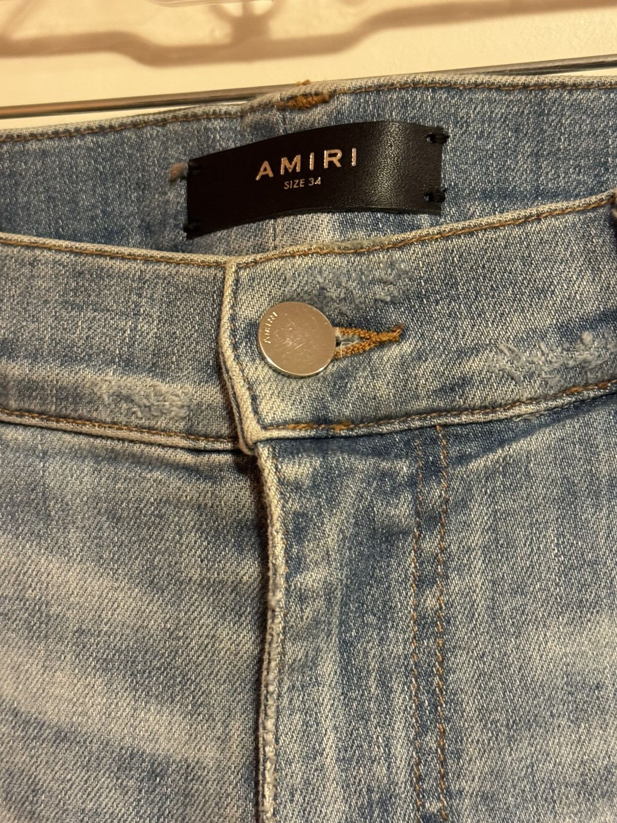 Amiri AMIRI Bandana Art Patch Skinny Denim Jeans Rosebowl Size 34 Size US 34 / EU 50 - 6 Thumbnail