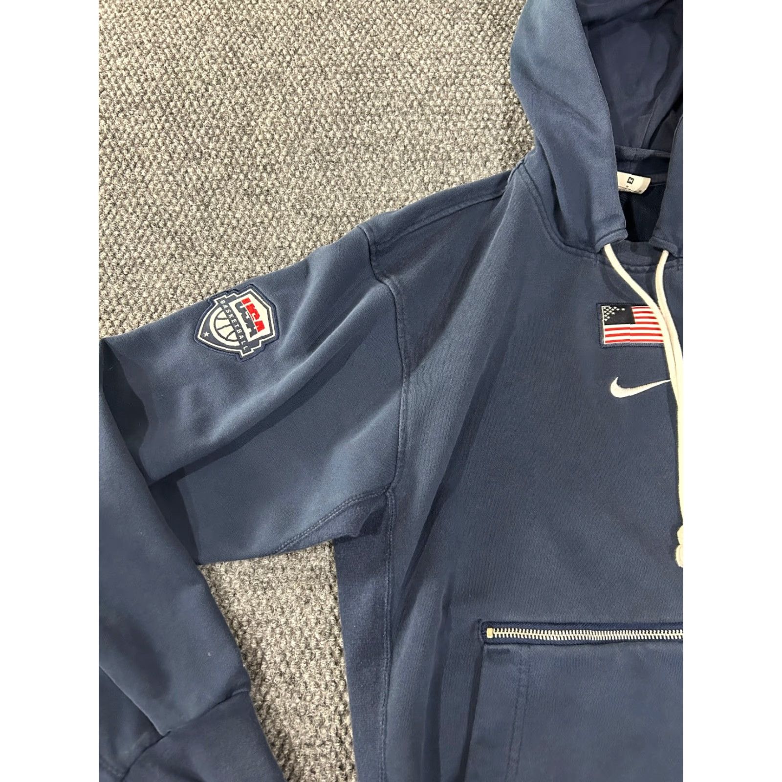 Nike Nike Team USA Hoodie Mens M Dri Fit Pullover Navy Blue Basketball Size US M / EU 48-50 / 2 - 5 Thumbnail