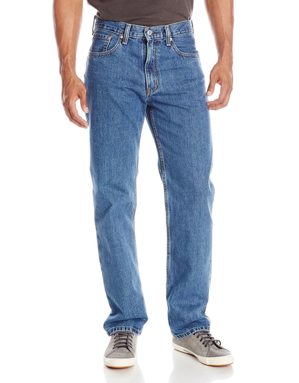 Levi's LEVI'S Mens 516 Slim Straight Fit Jeans Denim Cotton Blue Size US 33 - 1 Thumbnail