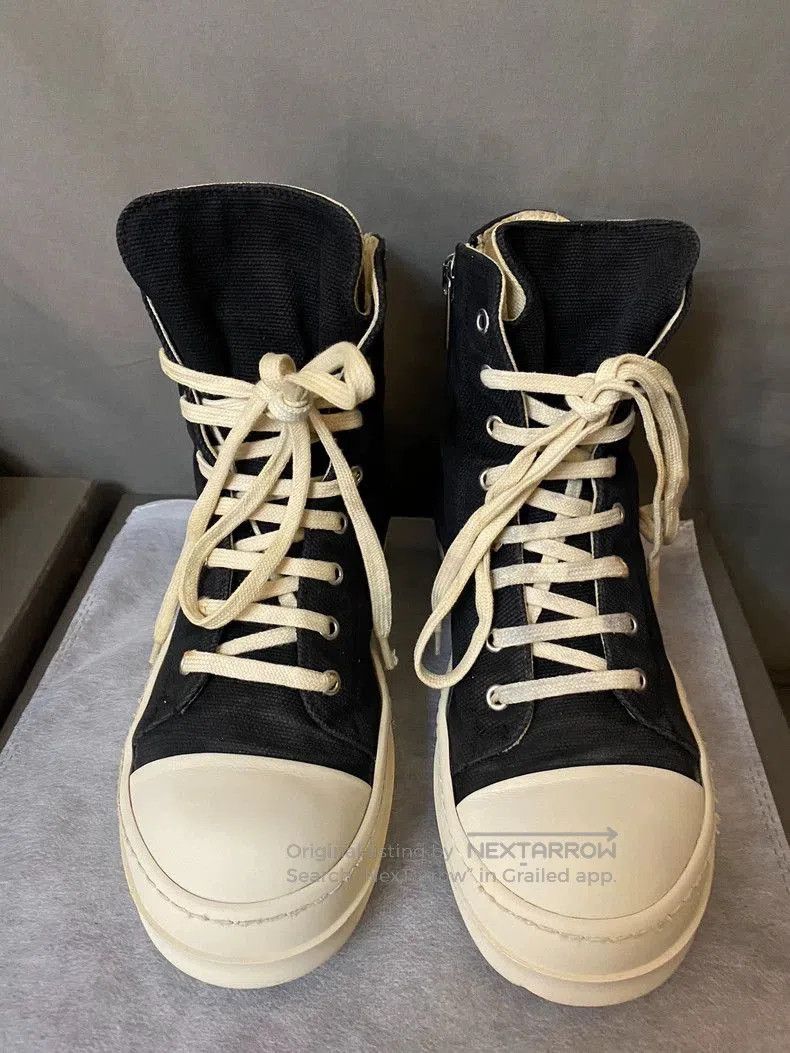 Rick Owens Rick Owens Canvas High. Size US 8.5 / EU 41-42 - 2 Thumbnail