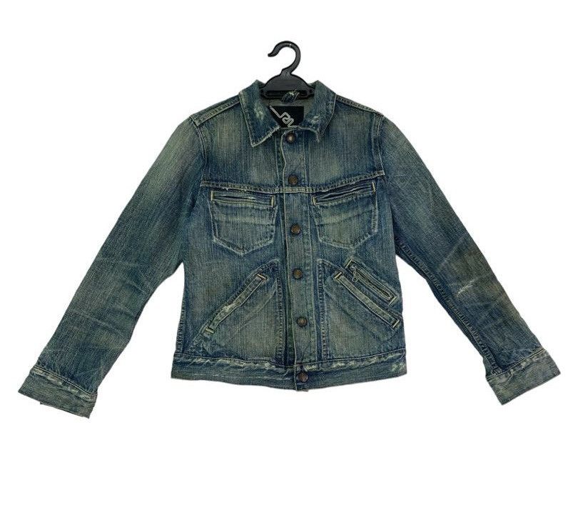 Japanese Brand Vtg 90s distressed design RNA japan denim trucker jacket Size M / US 6-8 / IT 42-44 - 1 Thumbnail