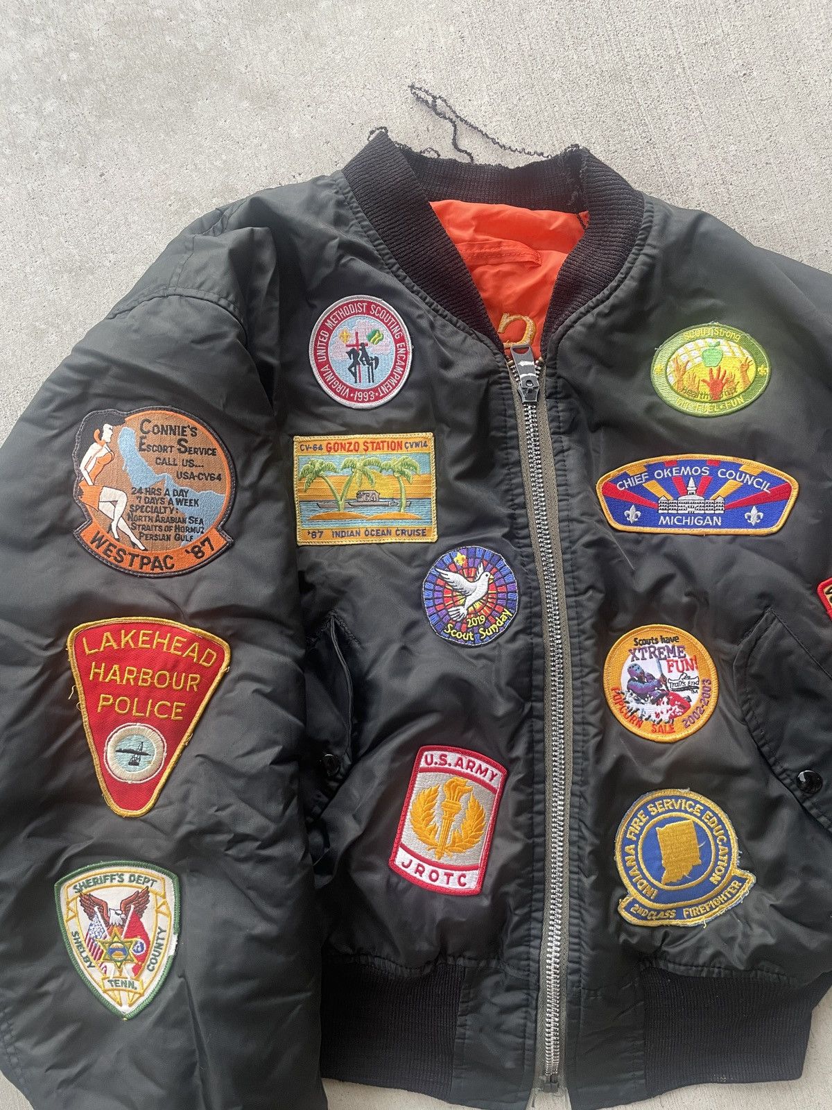 Other Vintage military bomber jacket Size US XL / EU 56 / 4 - 2 Thumbnail