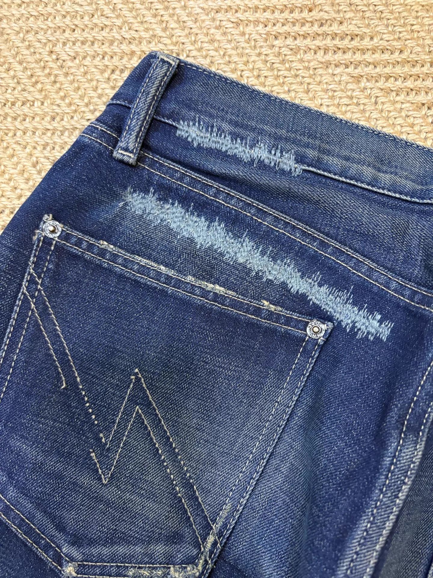 Neighborhood Natural Wash Cut Distressed NBHD 07 SCAB Jeans MID S Size US 30 / EU 46 - 6 Thumbnail