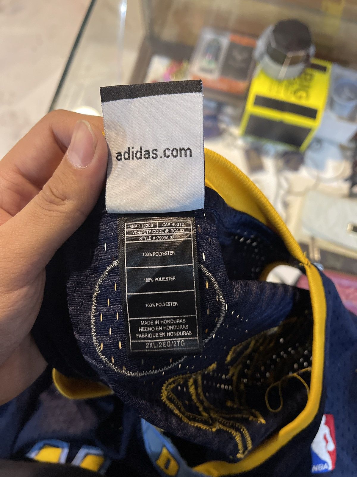 Adidas VINTAGE DENVER NUGGETS 2006 ALLEN INVERSON Size US XXL / EU 58 / 5 - 7 Thumbnail