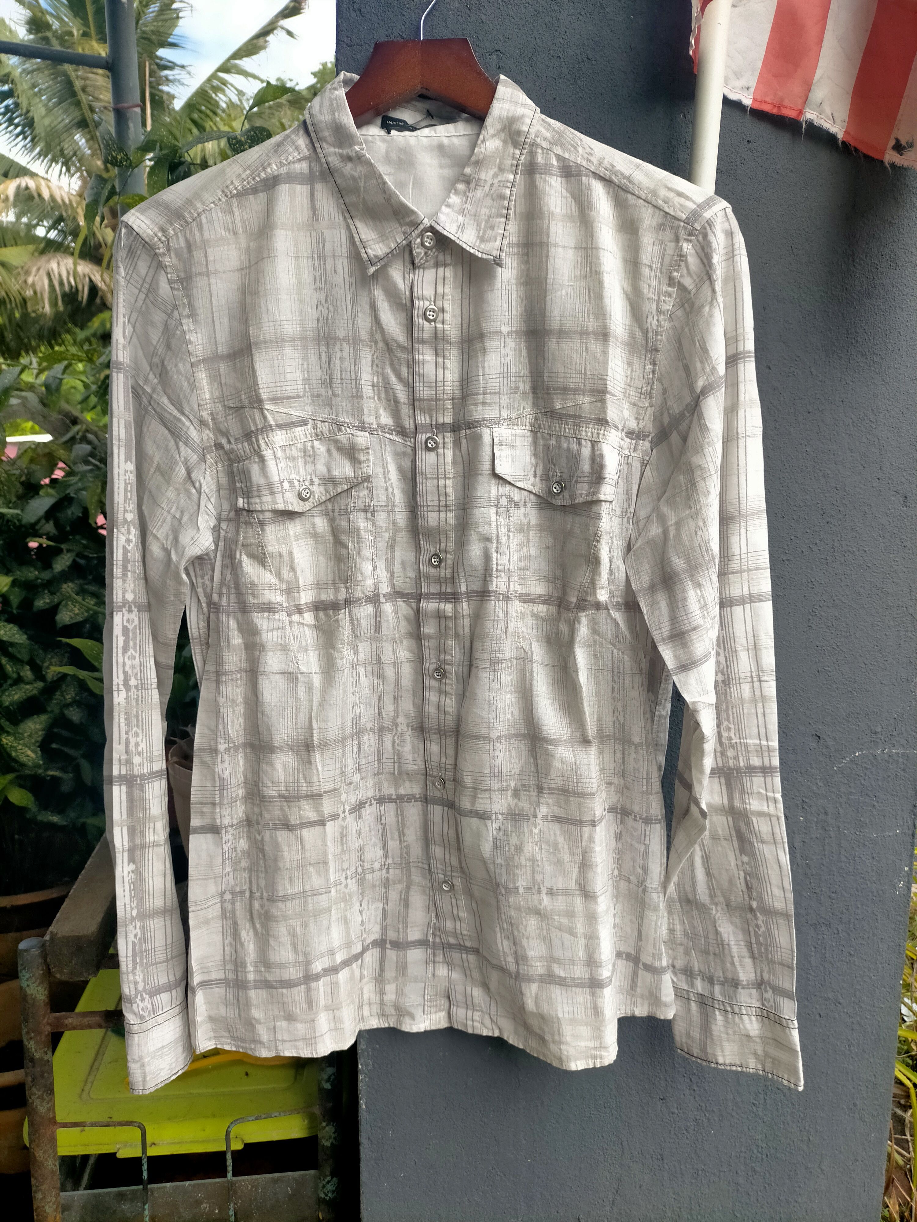 Marithe + Francois Girbaud Vintage Marithe Francois Girbaud Mudwash Shirt Size US L / EU 52-54 / 3 - 1 Thumbnail