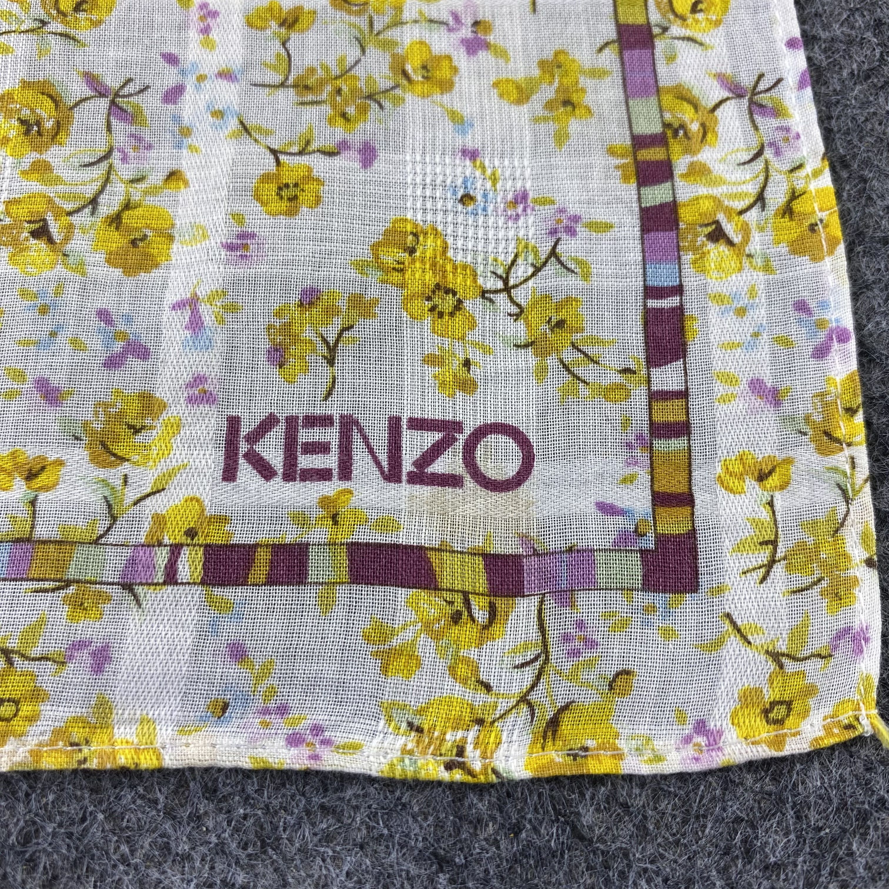 Kenzo × Vintage Kenzo Handkerchief / Bandana / Neckerchief-B1141 Size ONE SIZE - 5 Thumbnail