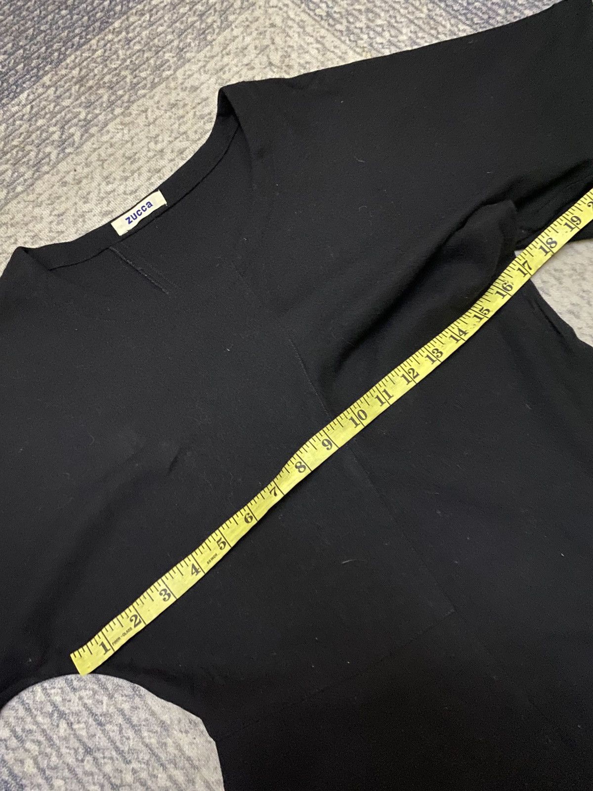 Zucca ZUCCA MINIMALISM ASYMETRICAL DESIGN BLACK WOOL DRESS Size M / US 6-8 / IT 42-44 - 9 Thumbnail