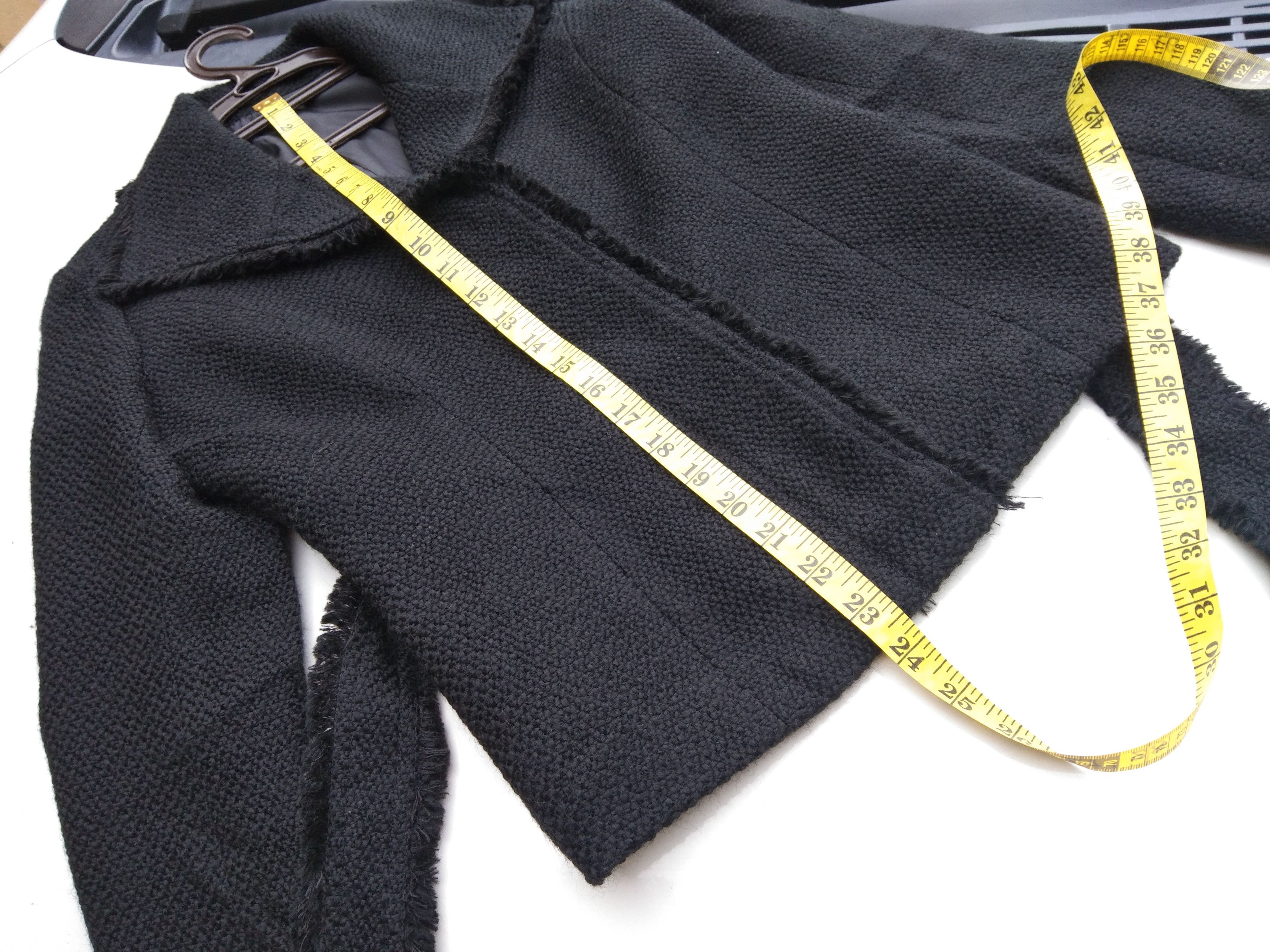 Japanese Brand AW WOMEN'S BLACK TEXTURED JACKET Size XS / US 0-2 / IT 36-38 - 10 Thumbnail