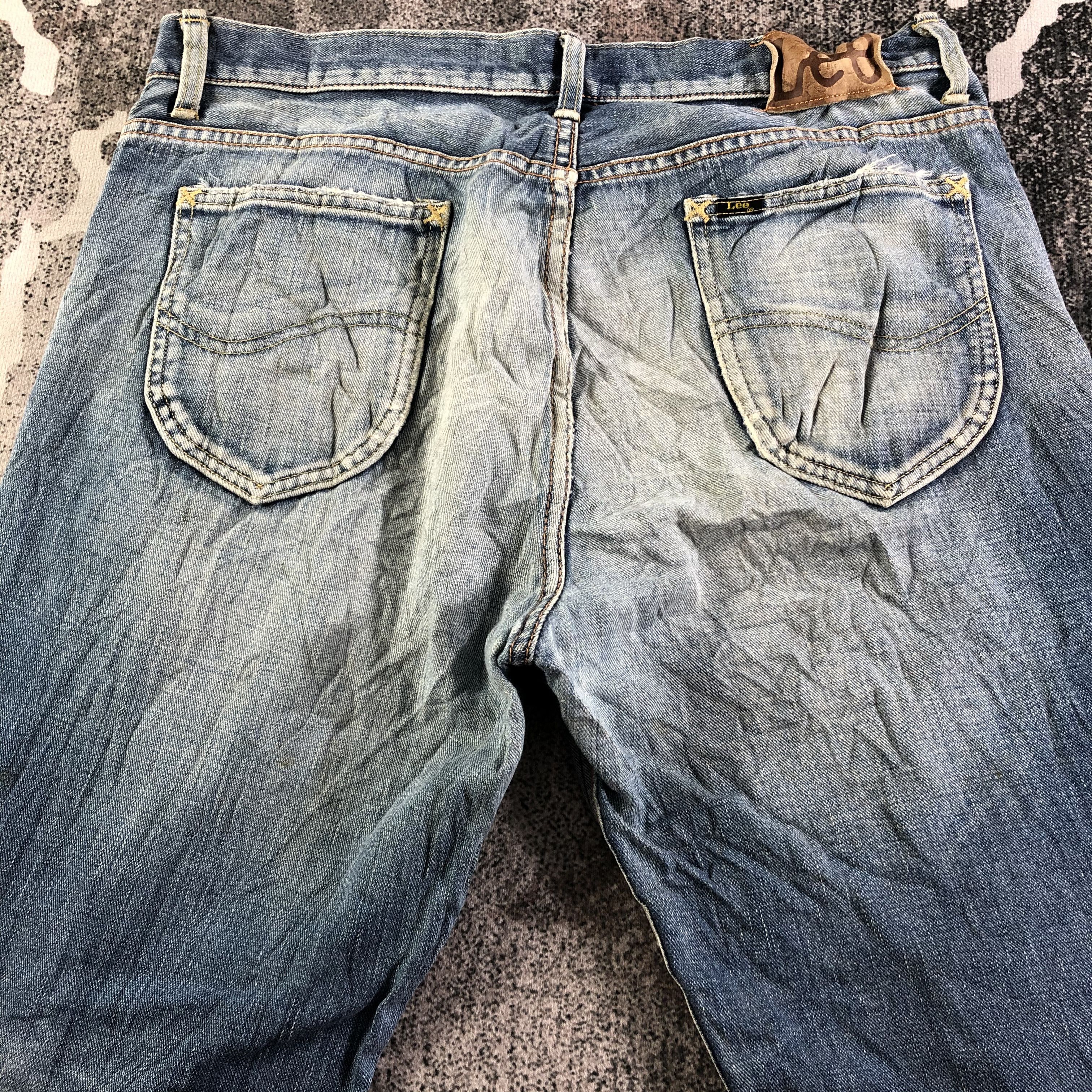 Lee Vintage Lee Rider Jeans Ripped Denim KJ3104 Size US 36 / EU 52 - 4 Thumbnail