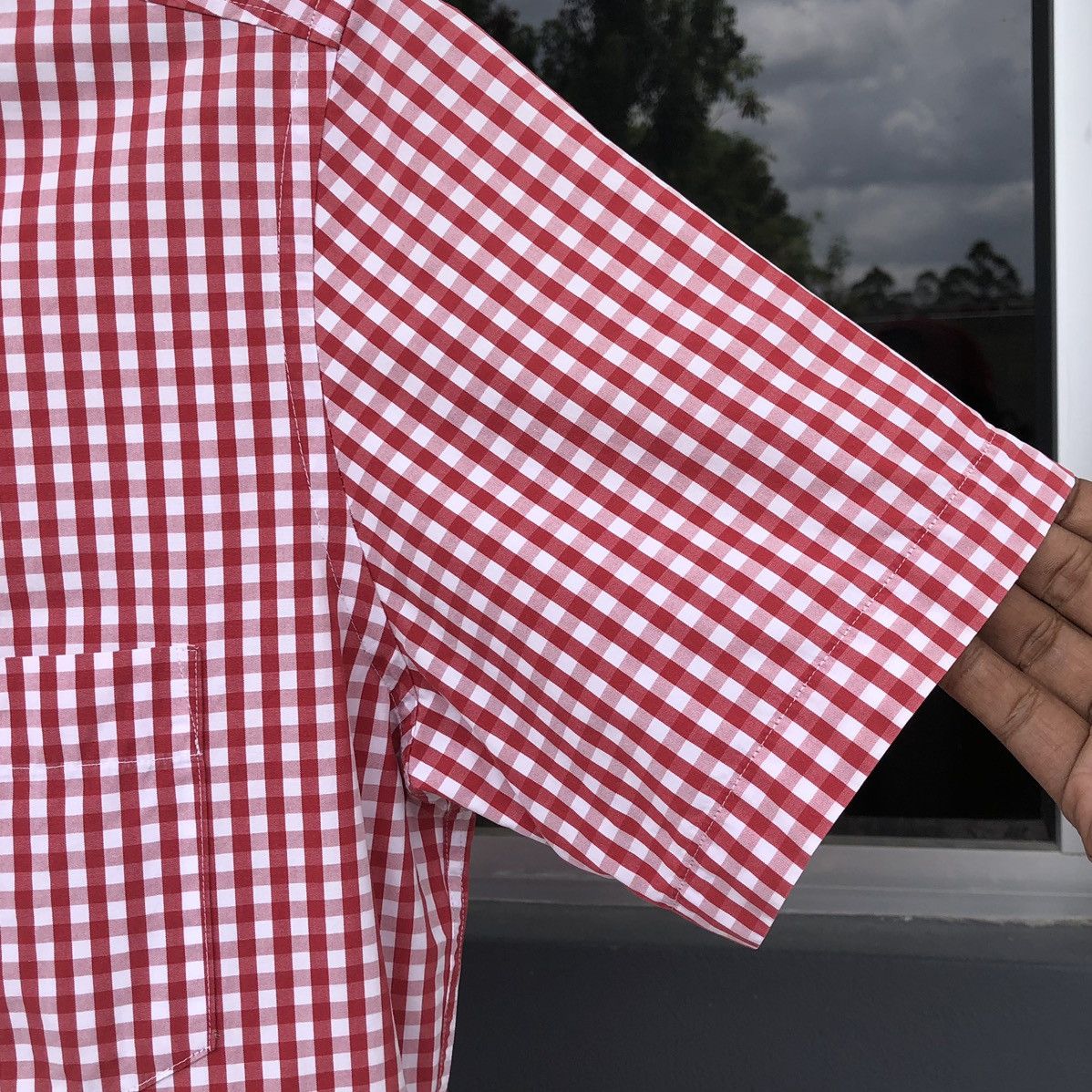 Burberry Burberry Brit Checkered Cotton Short Sleeve Shirt Size US L / EU 52-54 / 3 - 8 Thumbnail