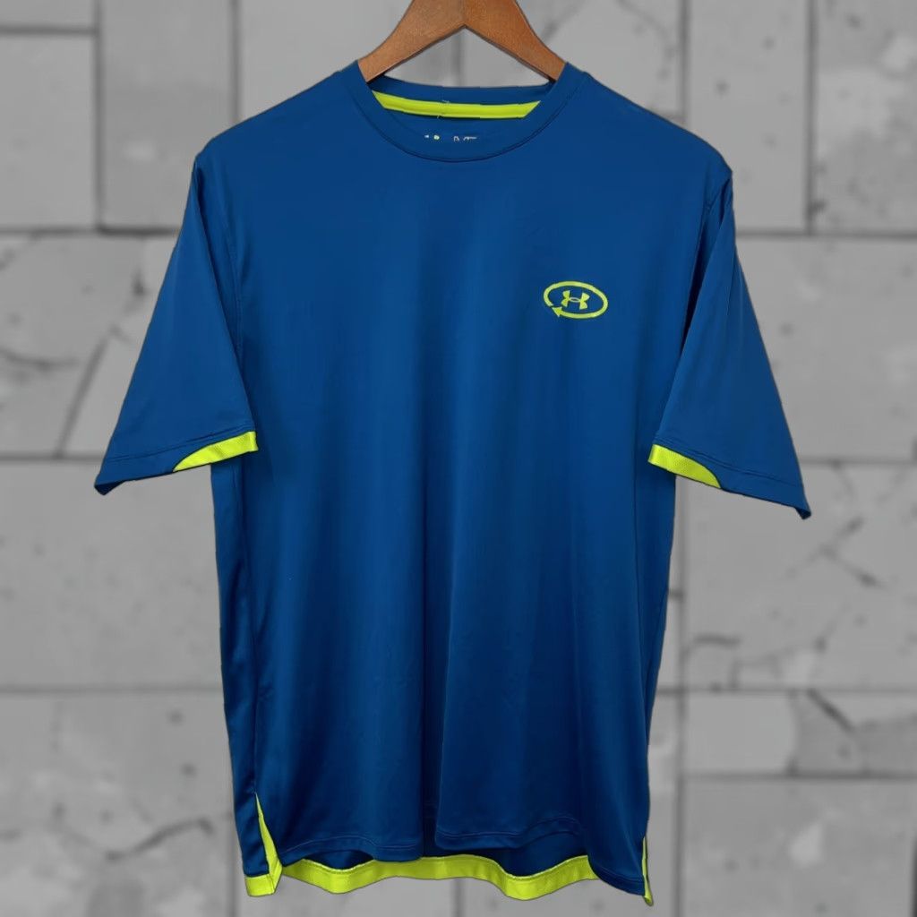 Under Armour Under Armour Catalyst Loose Blue T-Shirt Mens M Athletic Size US M / EU 48-50 / 2 - 1 Thumbnail