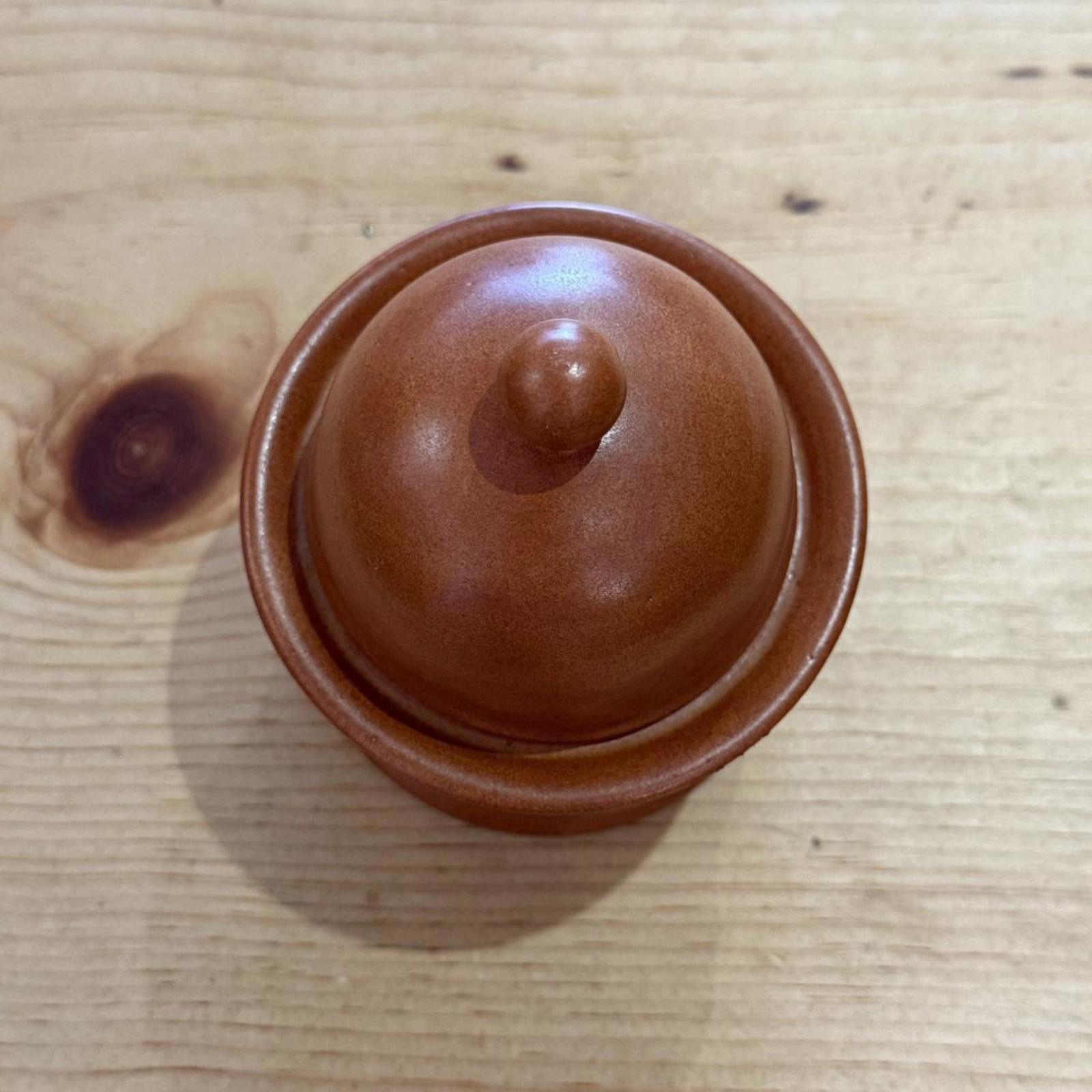 Other Terracotta Color Lidded Crock Jar Pot Size ONE SIZE - 2 Thumbnail
