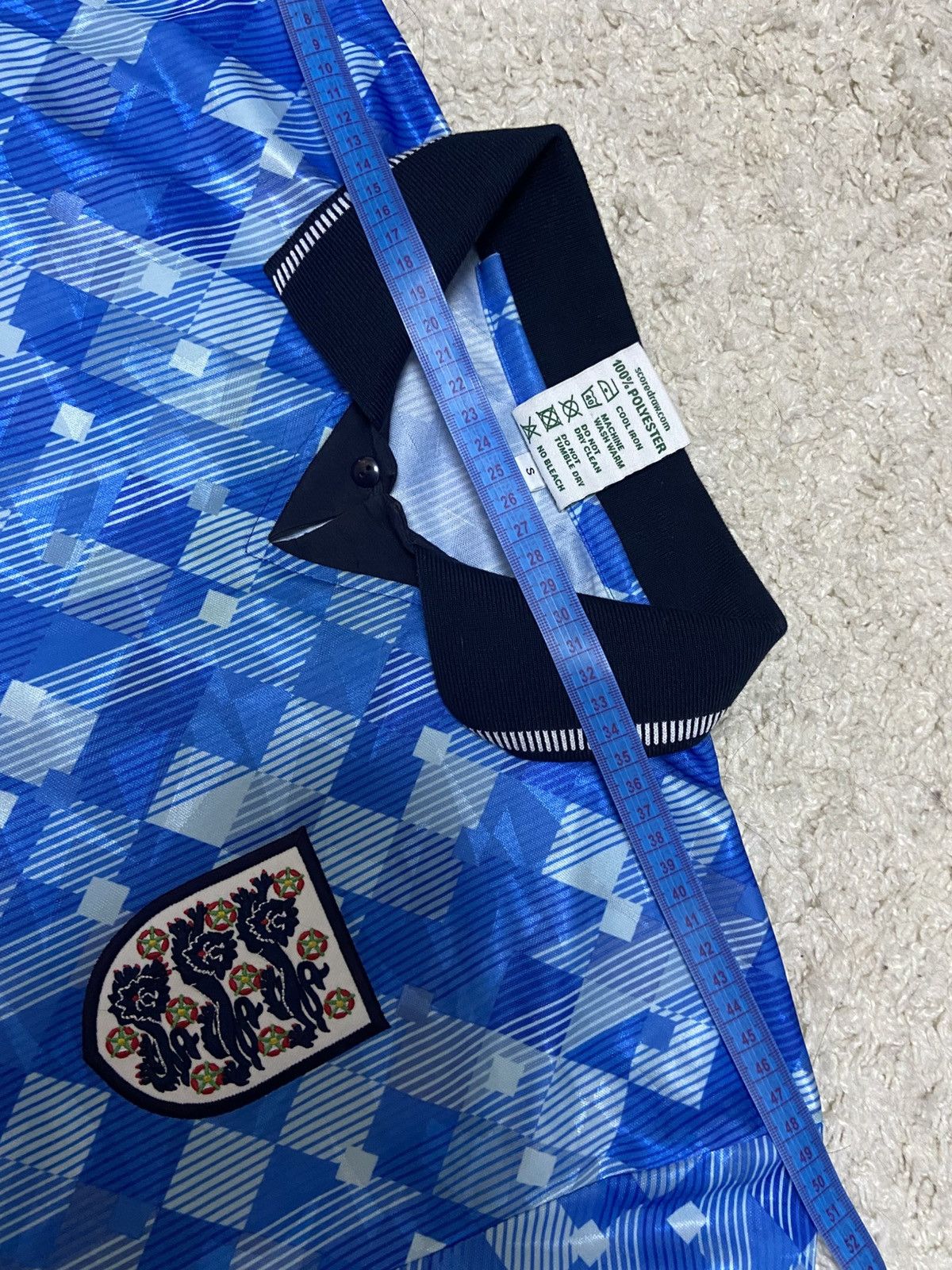 Other Score Draw National England 1990/1992 Third Retro Jersey Size US S / EU 44-46 / 1 - 11 Thumbnail