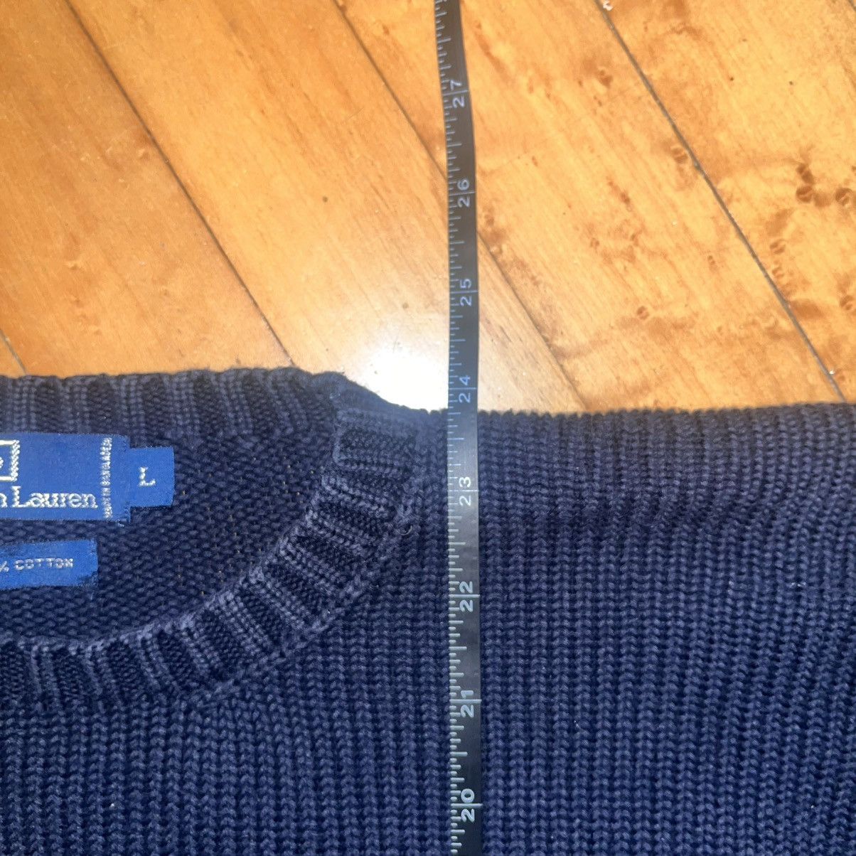 Polo Ralph Lauren Vintage polo ralph lauren navy sweater Size US L / EU 52-54 / 3 - 3 Thumbnail