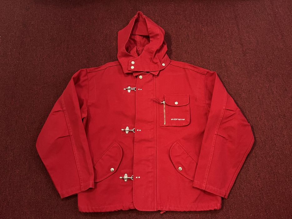 Supreme Supreme Canvas Clip Jacket Red | Grailed