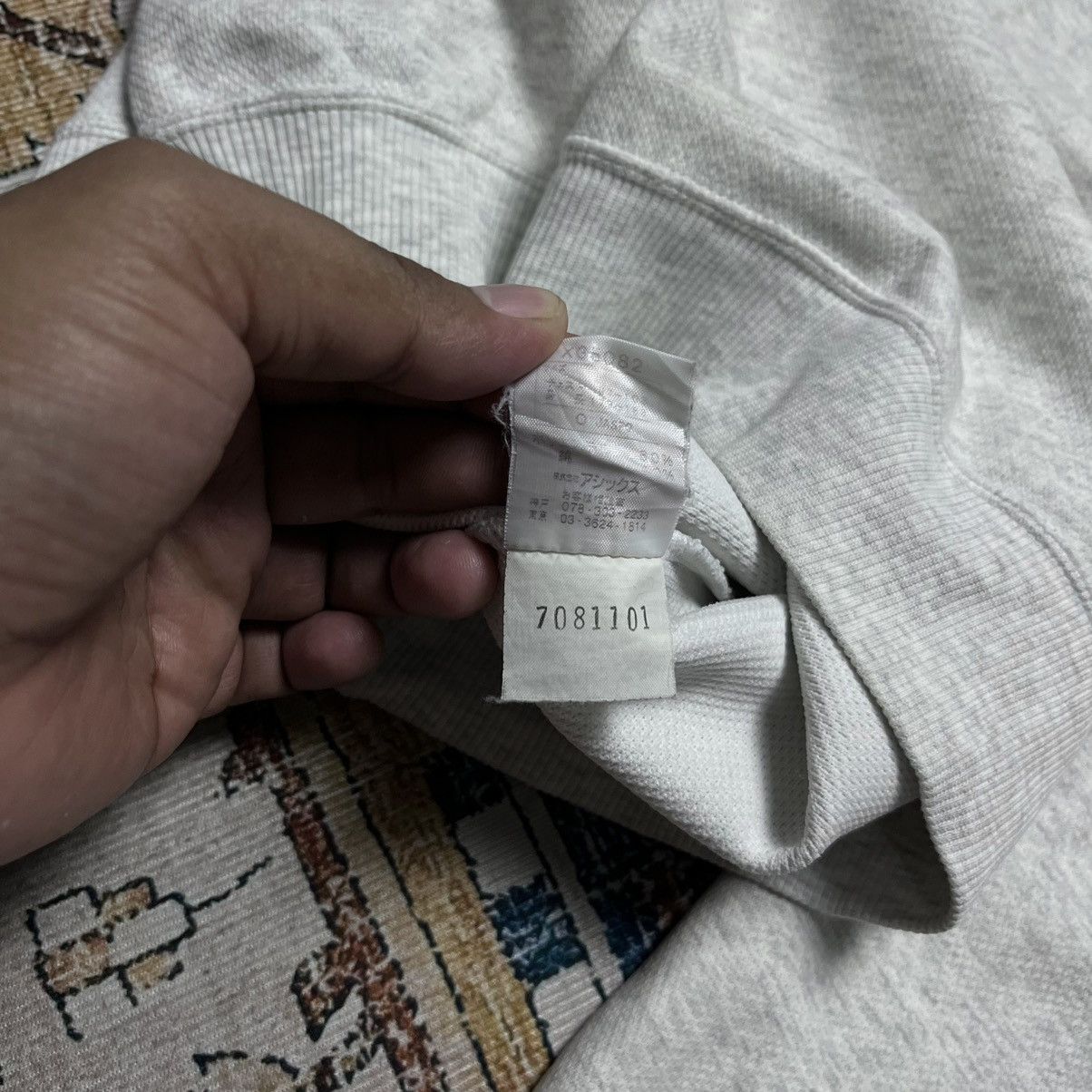 Asics × Vintage Sweatshirt Asics Stripes Size US XL / EU 56 / 4 - 6 Thumbnail