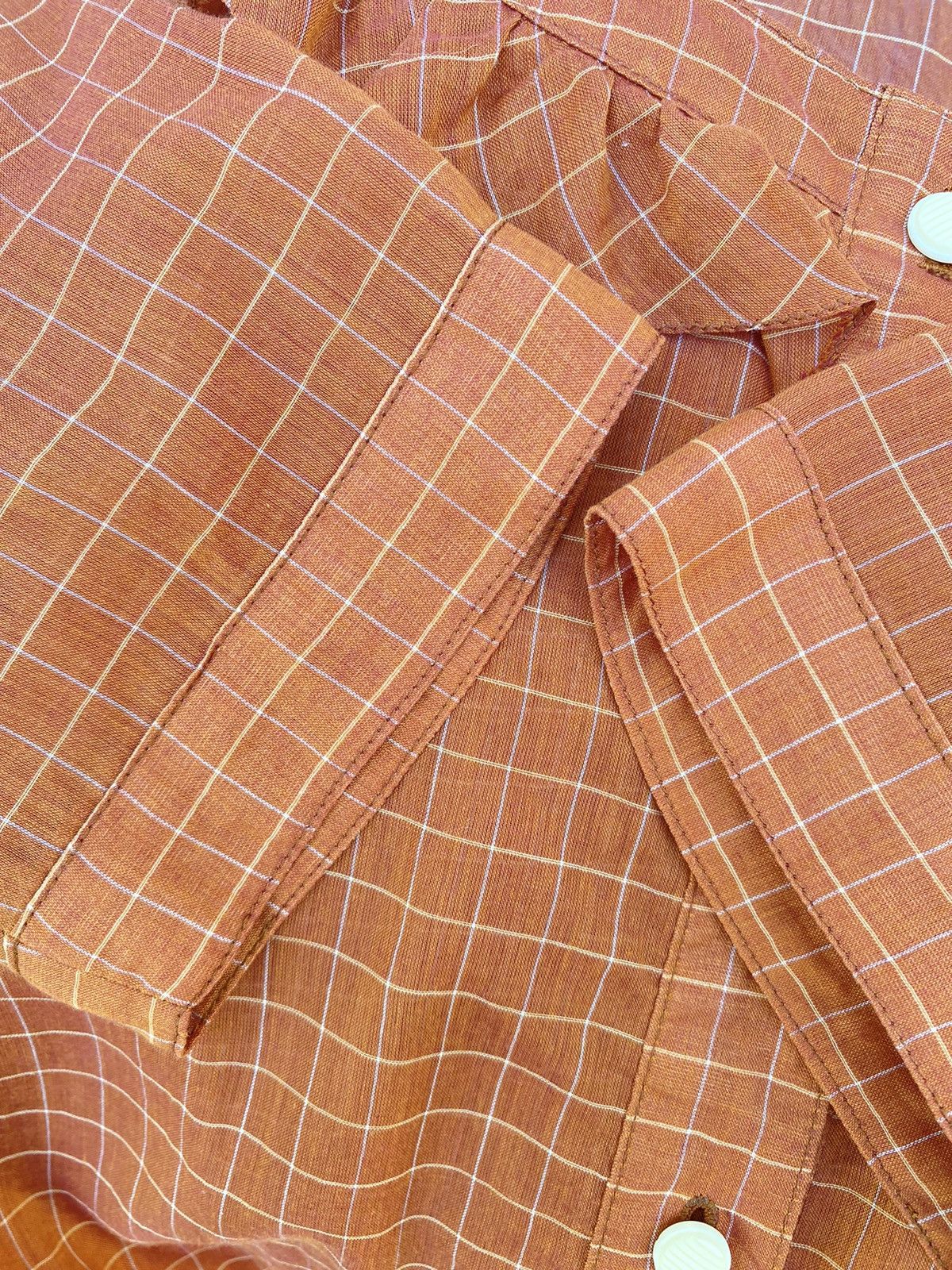 Chloe Chloe Plaid Shirt with Round Neck and Ruffles Size M / US 6-8 / IT 42-44 - 6 Thumbnail