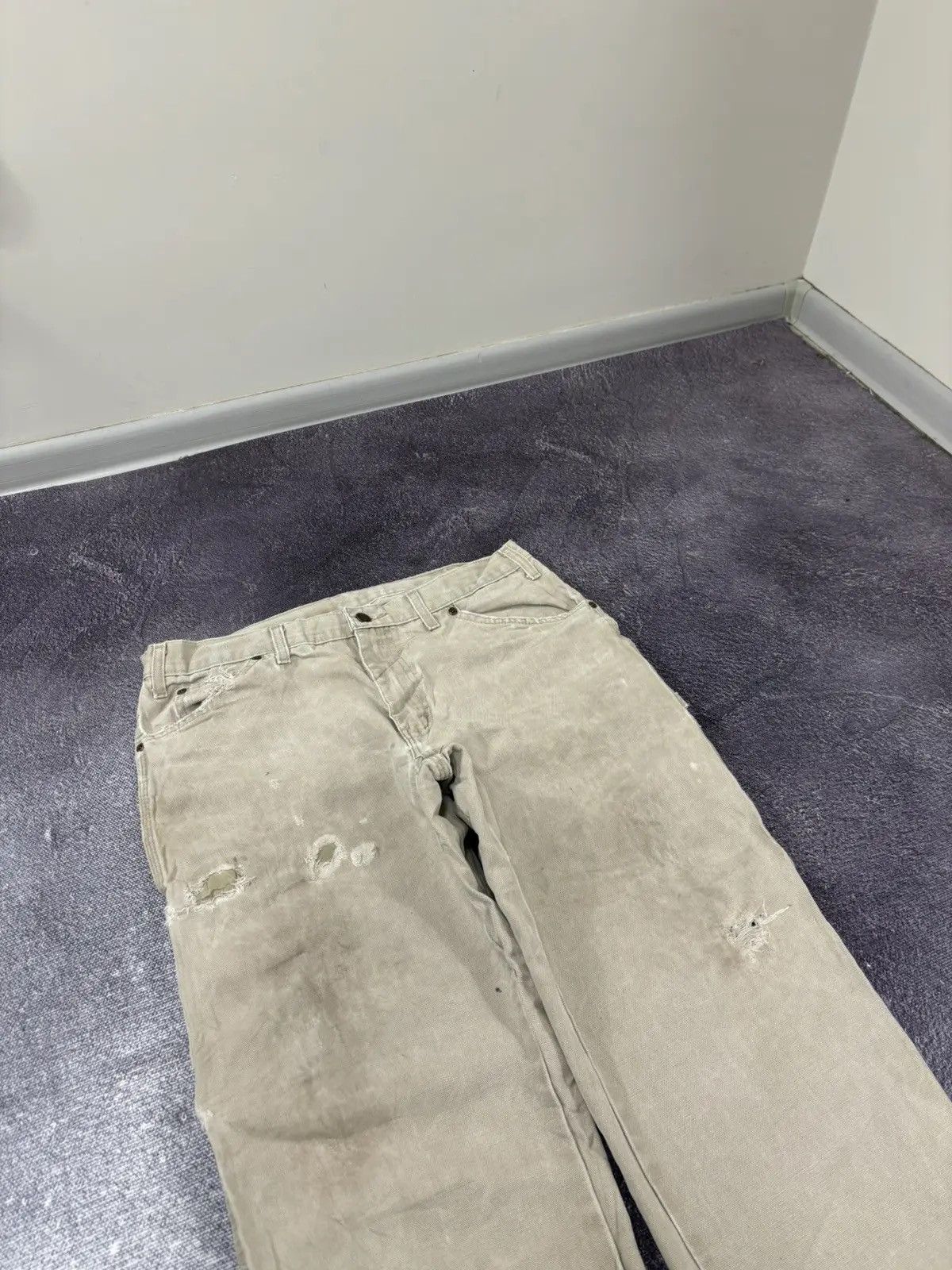 Dickies × Vintage Vintage Dickies Distressed Denim USA Work Hype Pants Jeans Size US 34 / EU 50 - 7 Thumbnail