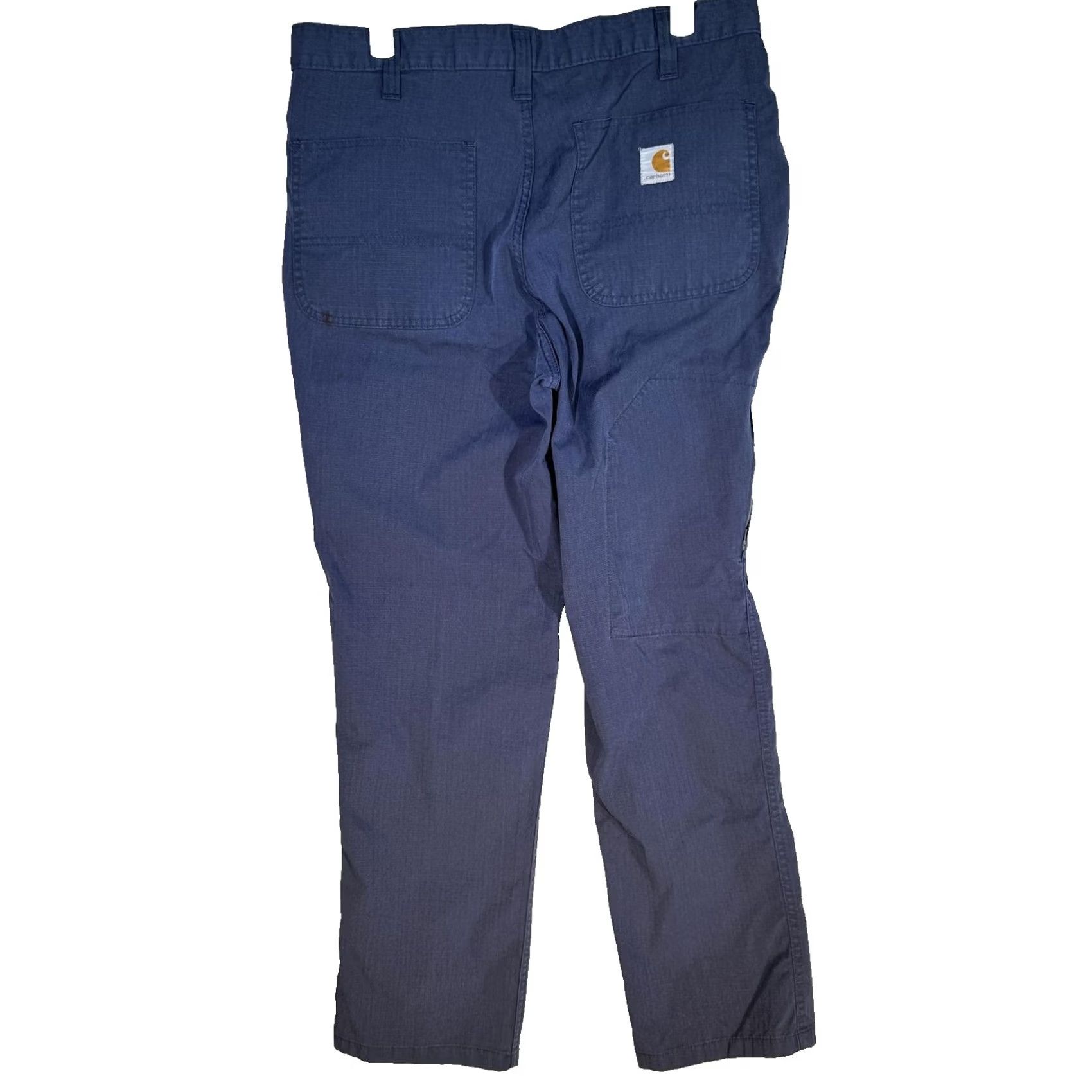 Carhartt Carhartt Men Pants 32x28 Blue Ripstop Work Utility Cargo Pockets Zipper Fly Regular Size Front Flat Front Size US 32 / EU 48 - 2 Thumbnail