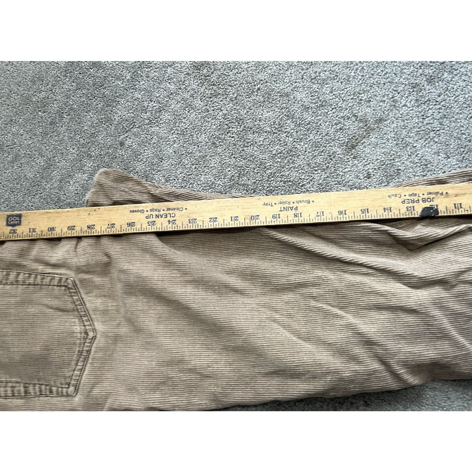 Calvin Klein Calvin Klein Pants Mens 30x29 Beige Corduroy Khaki Chino Straight Leg Classic Modern Regular Size US 30 / EU 46 - 6 Thumbnail