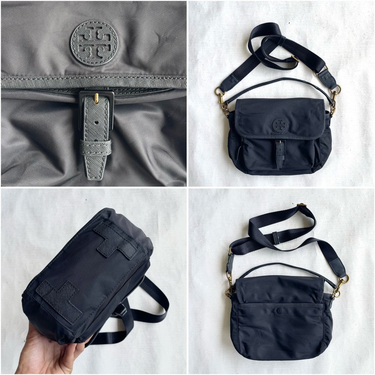 Tory Burch Tory Burch Scout Nylon Black Crossbody Size ONE SIZE - 18 Thumbnail
