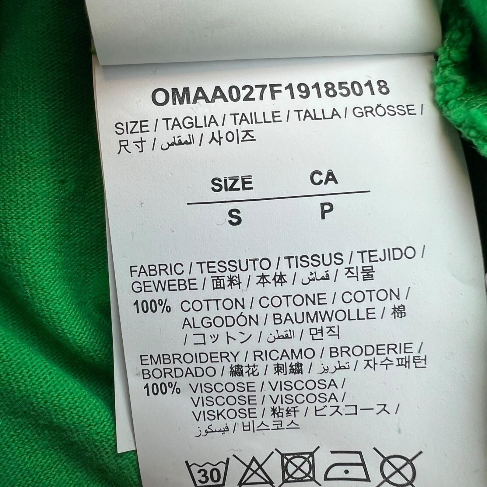 Off-White Off-White Public Television Green T Shirt Size US S / EU 44-46 / 1 - 5 Thumbnail