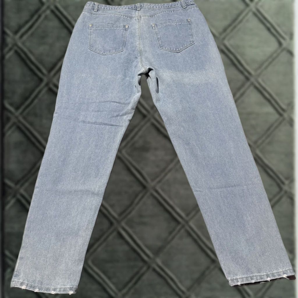 Boohoo Boohoo Blue Skinny Jeans Women's Medium Wash Denim Distressed Slim Fit - 14 Jeans Women Blue Distressed Slim Fit Size 32" / US 10 / IT 46 - 1 Thumbnail