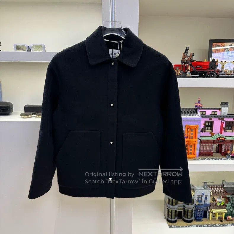Hermes Hermes Cashmere patchwork short coat Size XXS / US 00 / IT 34 - 1 Thumbnail