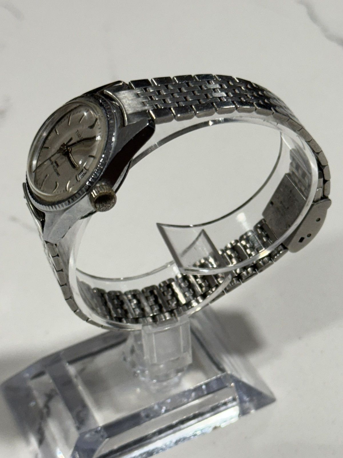 Timex Manual wind Timex w/ fluted bezel & stainless steel bracelet Size ONE SIZE - 8 Thumbnail
