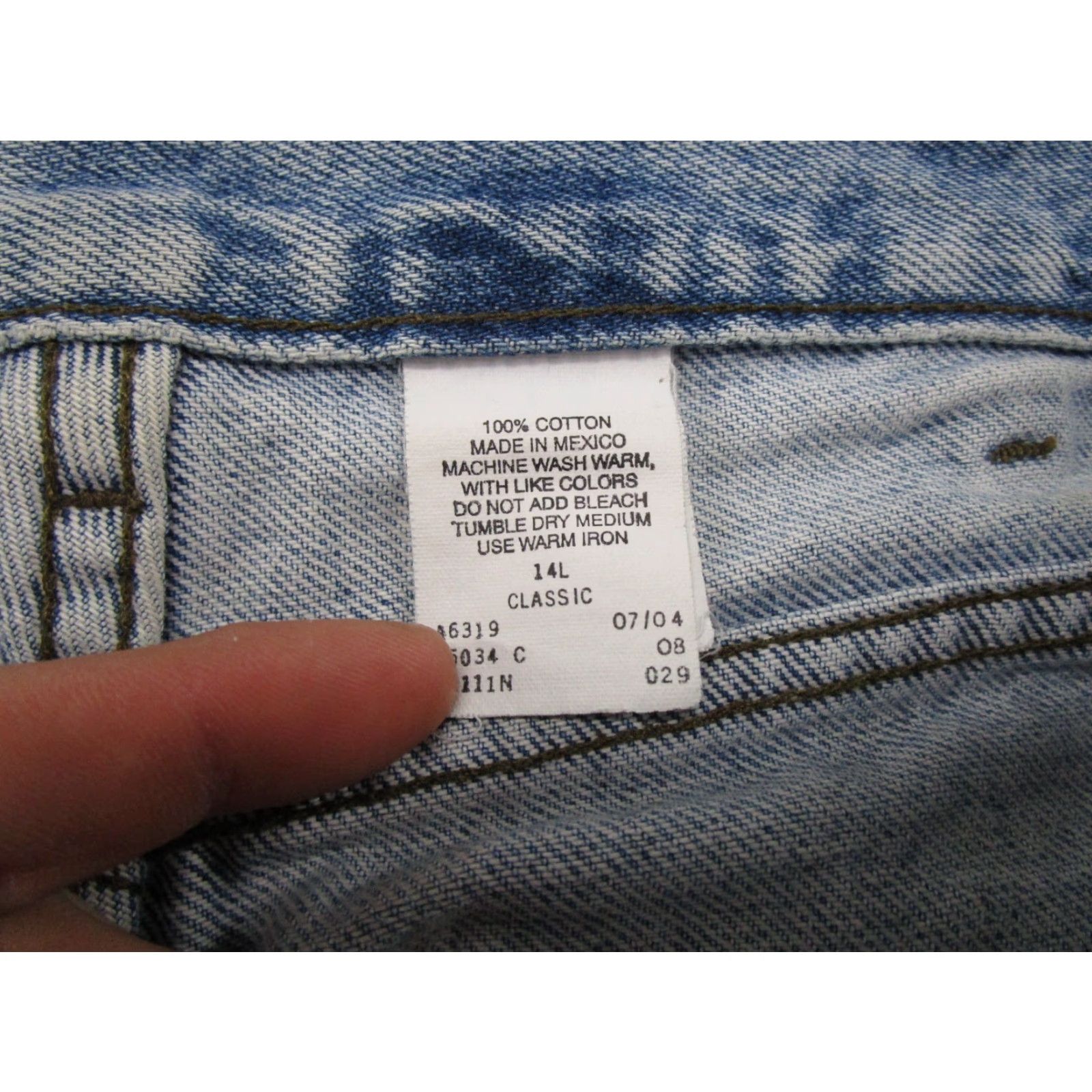 Harley Davidson VTG Harley-Davidson Jeans Womens Size 14L Blue Denim Straight Leg Biker Motorcycle Logo 90s Womens Size 36" / US 14 / IT 50 - 4 Thumbnail
