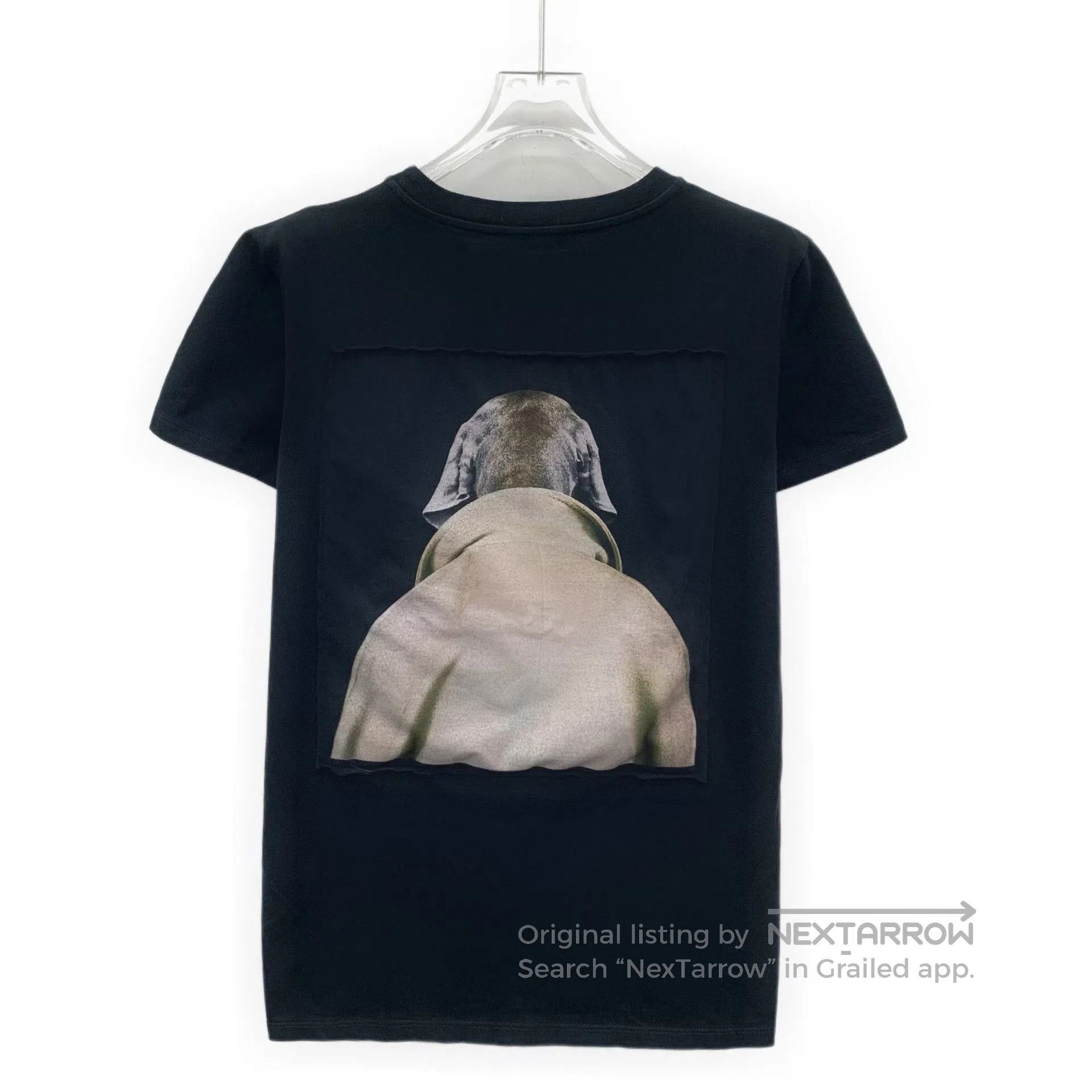 Max Mara Maxmara Black Dog Head Print T-shirt. Size M / US 6-8 / IT 42-44 - 2 Thumbnail