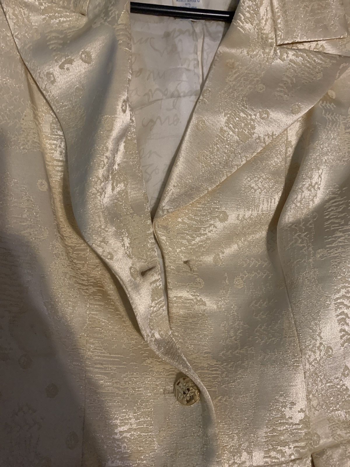 Christian Lacroix Christian Lacroix Bazar Champagne Jacquard Coat Vintage 90s Size S / US 4 / IT 40 - 16 Thumbnail
