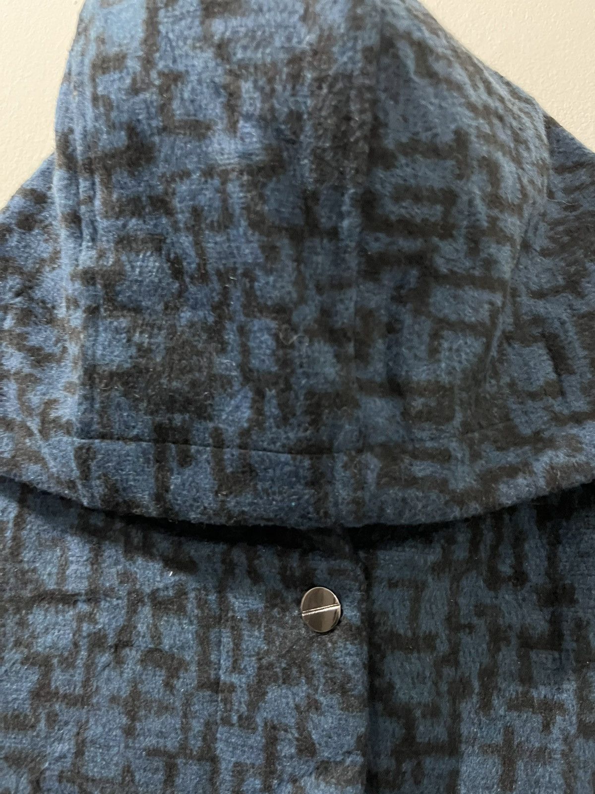 Japanese Brand 💥Rare💥 The East Shop WOOL Fullprinted Monogram Long Coats Size M / US 6-8 / IT 42-44 - 5 Thumbnail