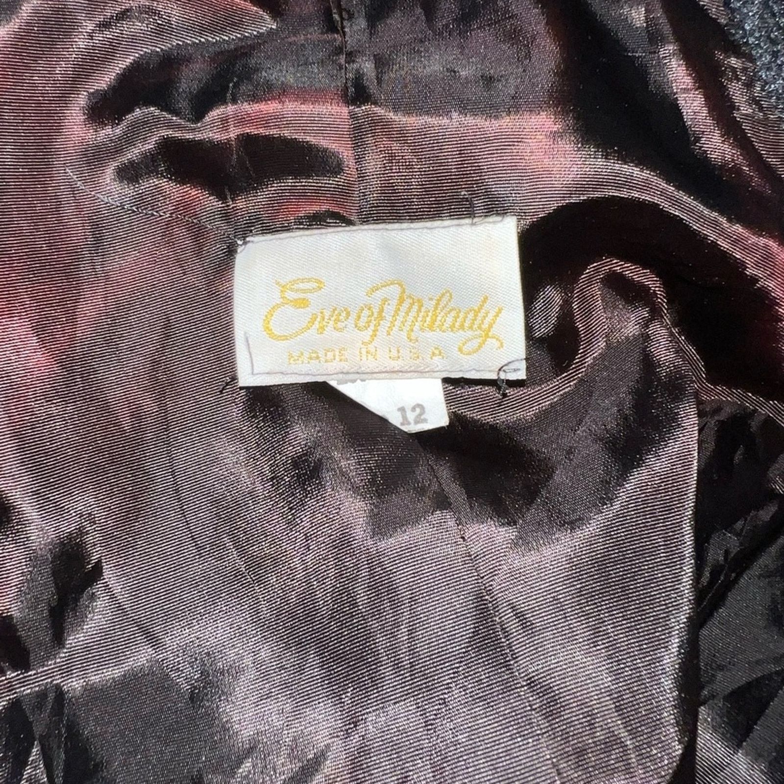 Vintage Vintage 90s Eve of Milady Black Sequin Evening Gown! Size XL / US 12-14 / IT 48-50 - 6 Thumbnail