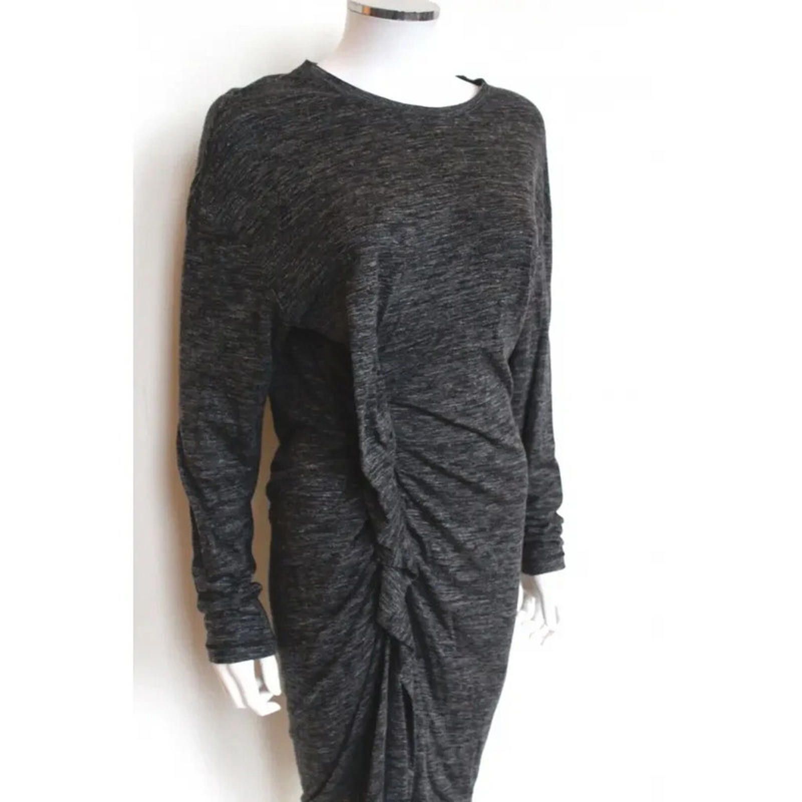 Isabel Marant Isabel Marant Étoile Madelia Grey Knit Jersey Dress UK 12 Size M / US 6-8 / IT 42-44 - 3 Thumbnail