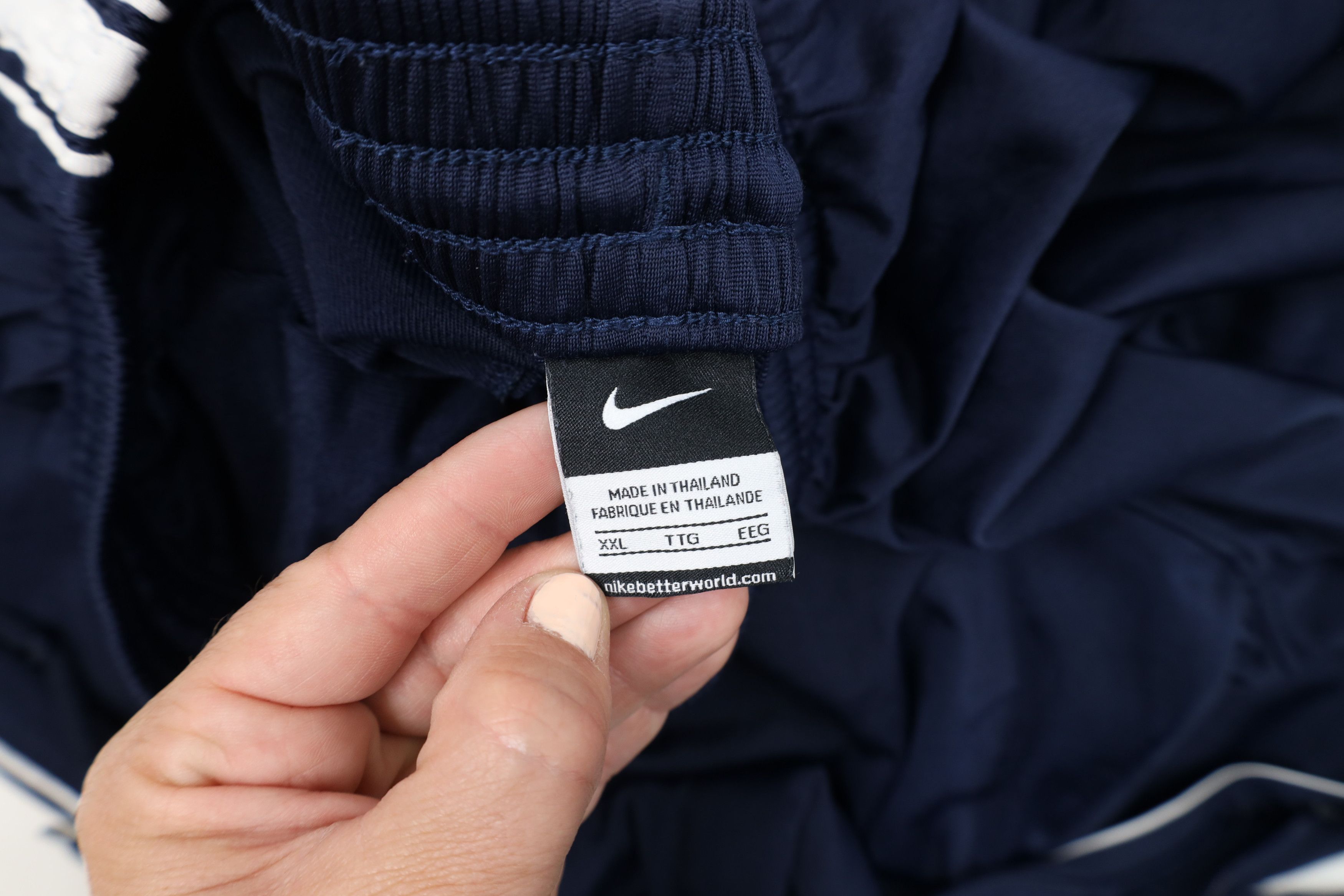 Nike Vintage Y2K Nike Scott Mini Swoosh Wide Leg Pants Navy Blue Size US 40 / EU 56 - 9 Thumbnail