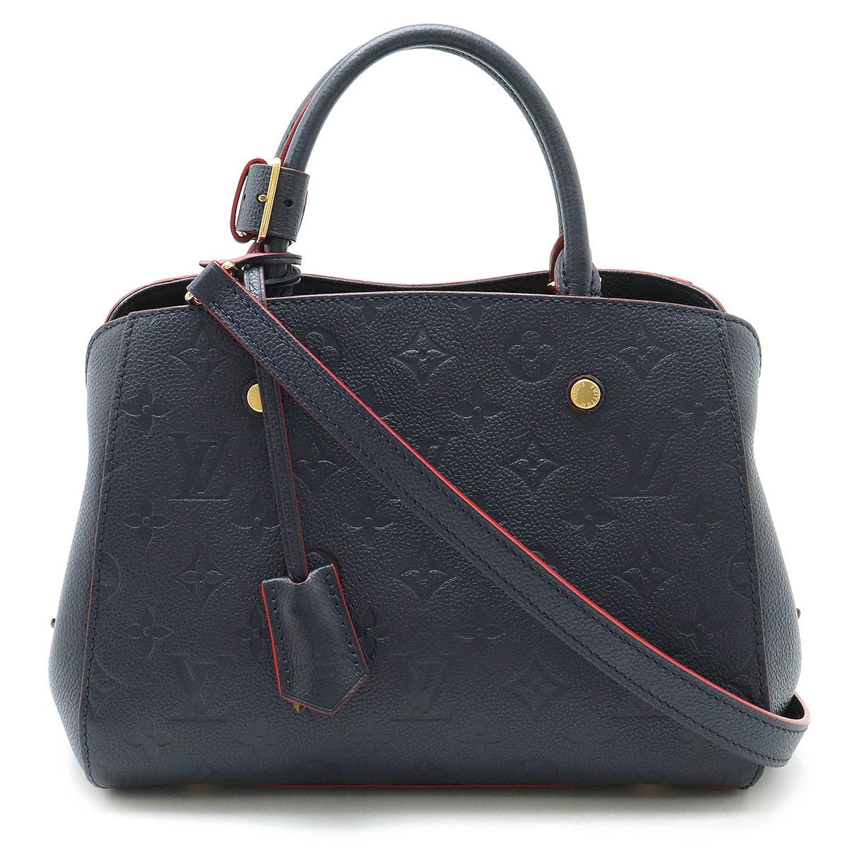 Louis Vuitton Louis Vuitton Louis Vuitton Monogram Empreinte Montaigne BB Handbag M42747 Leather Handbag M42747 in Very Good Condition Size ONE SIZE - 1 Thumbnail