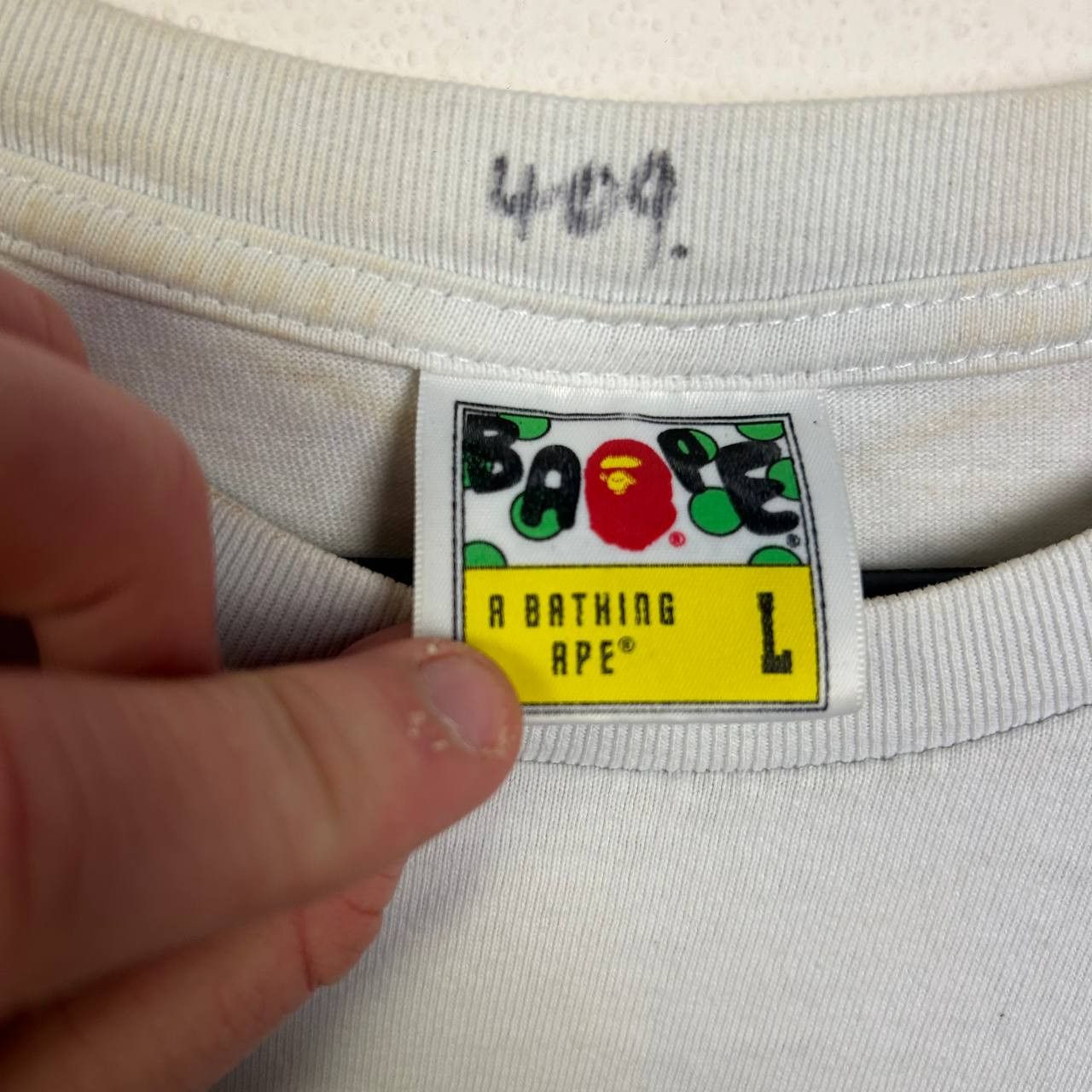 Bape Luxury Bape A Bathing Ape big logo designer y2k tee Size US L / EU 52-54 / 3 - 8 Thumbnail