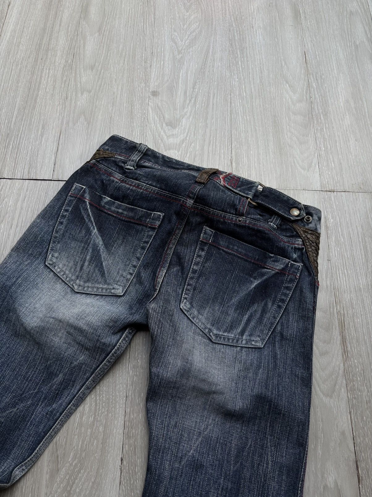 Japanese Brand REVOLUTION lace up flare jeans Size US 27 - 11 Thumbnail