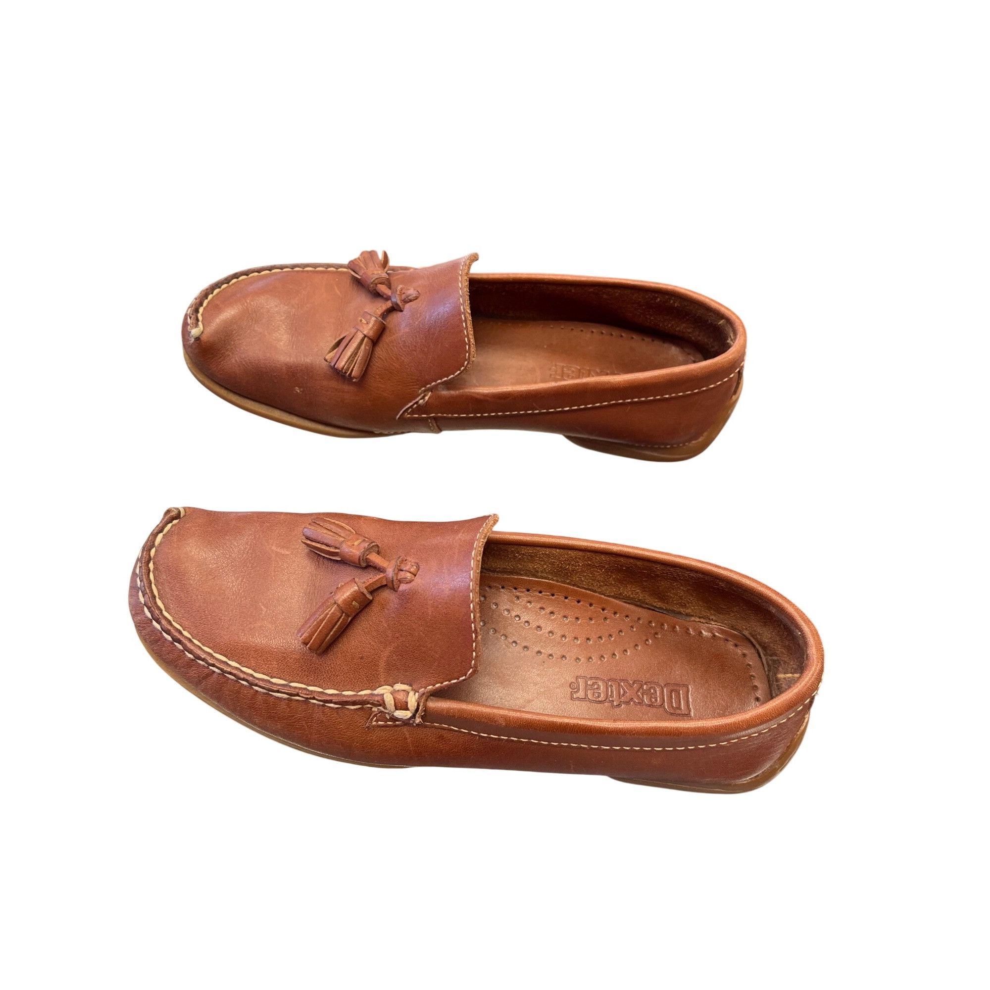 Dexter Shoe Company Dexter wms brown leather handmade dress casual loafers sz 8M Size US 8 / IT 38 - 4 Thumbnail
