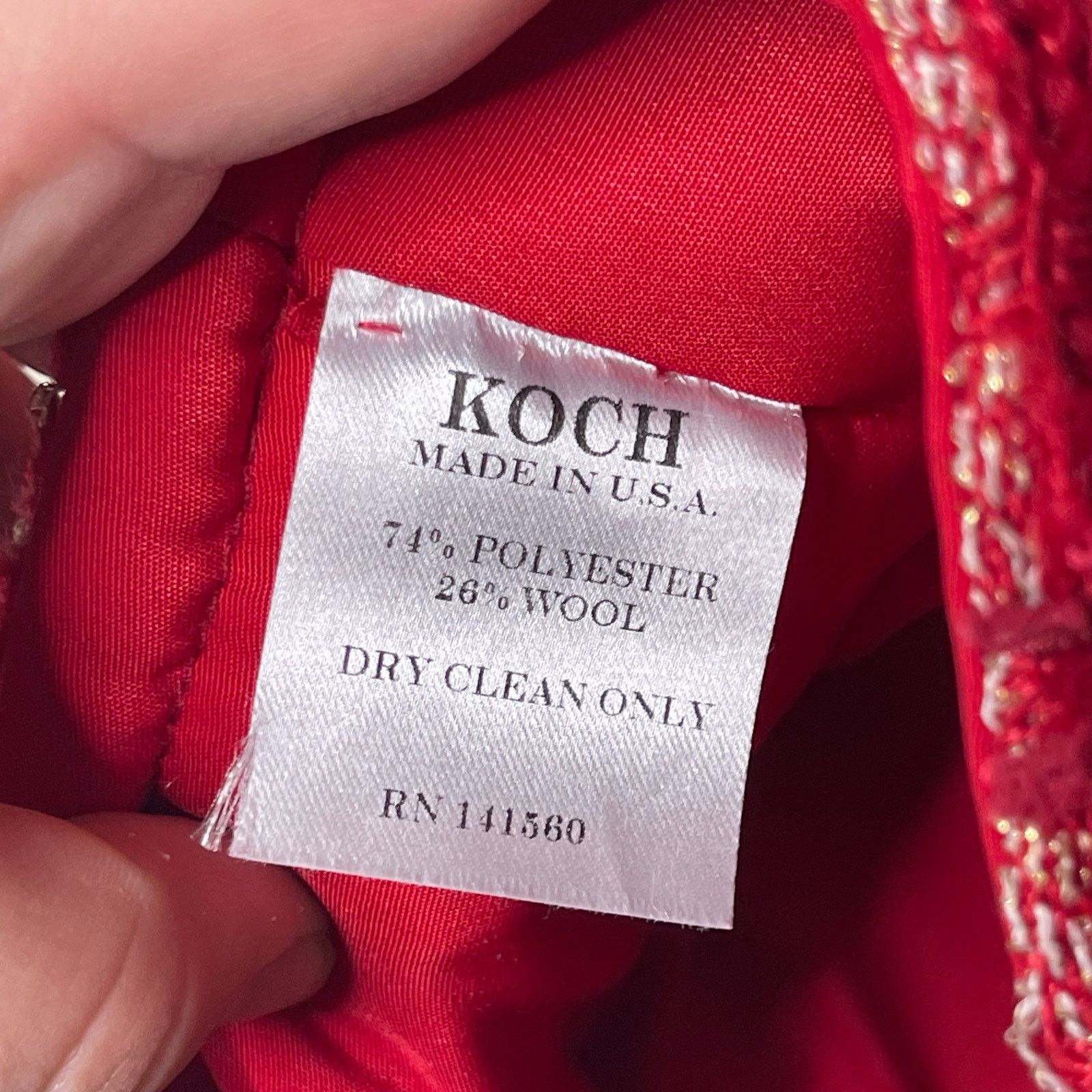 Other Koch cherry red tweed Lila crop top sz M Size M / US 6-8 / IT 42-44 - 8 Thumbnail