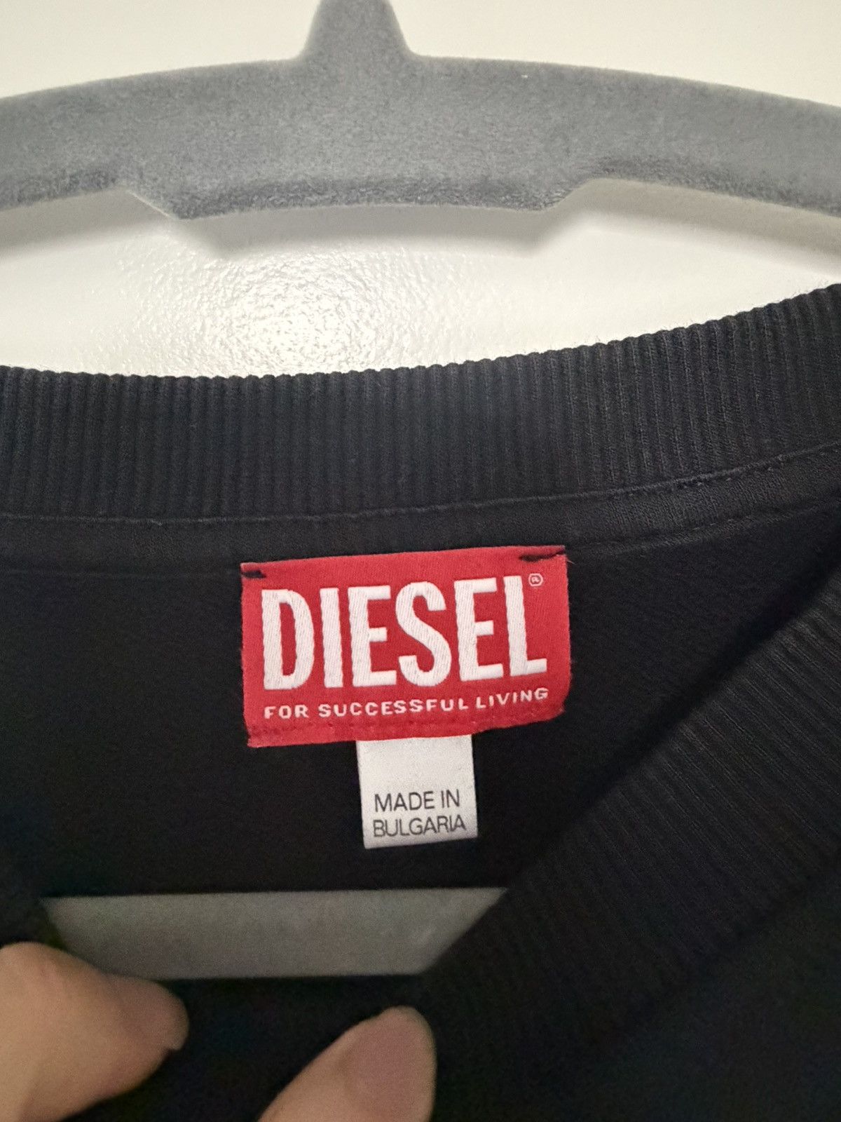 Diesel Diesel S-Rob-Doval-PJ cotton sweatshirt Size US L / EU 52-54 / 3 - 3 Thumbnail