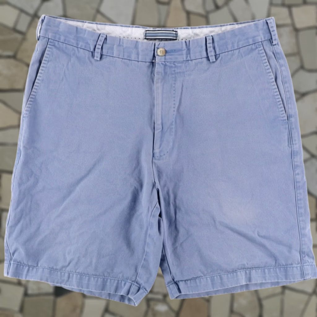 Peter Millar Peter Millar Pima Cotton Khaki Chino Shorts Blue Men's 36 Size US 36 / EU 52 - 1 Thumbnail