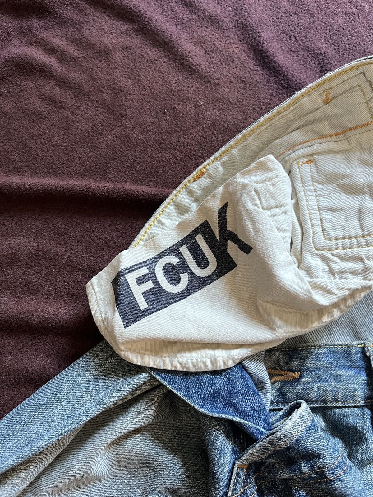 FCUK Fcuk Jeans Buckle Back Stonewash Size US 34 / EU 50 - 13 Thumbnail