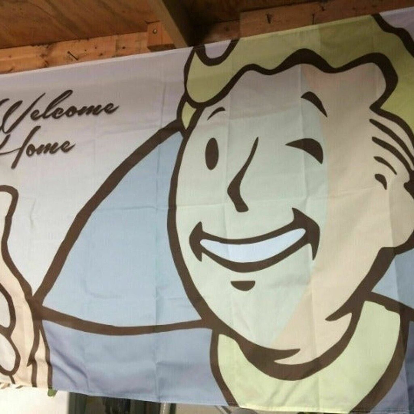 Other Fallout 4 PIP-Boy 5ft Flag Banner Poster Welcome Home Size ONE SIZE - 3 Thumbnail