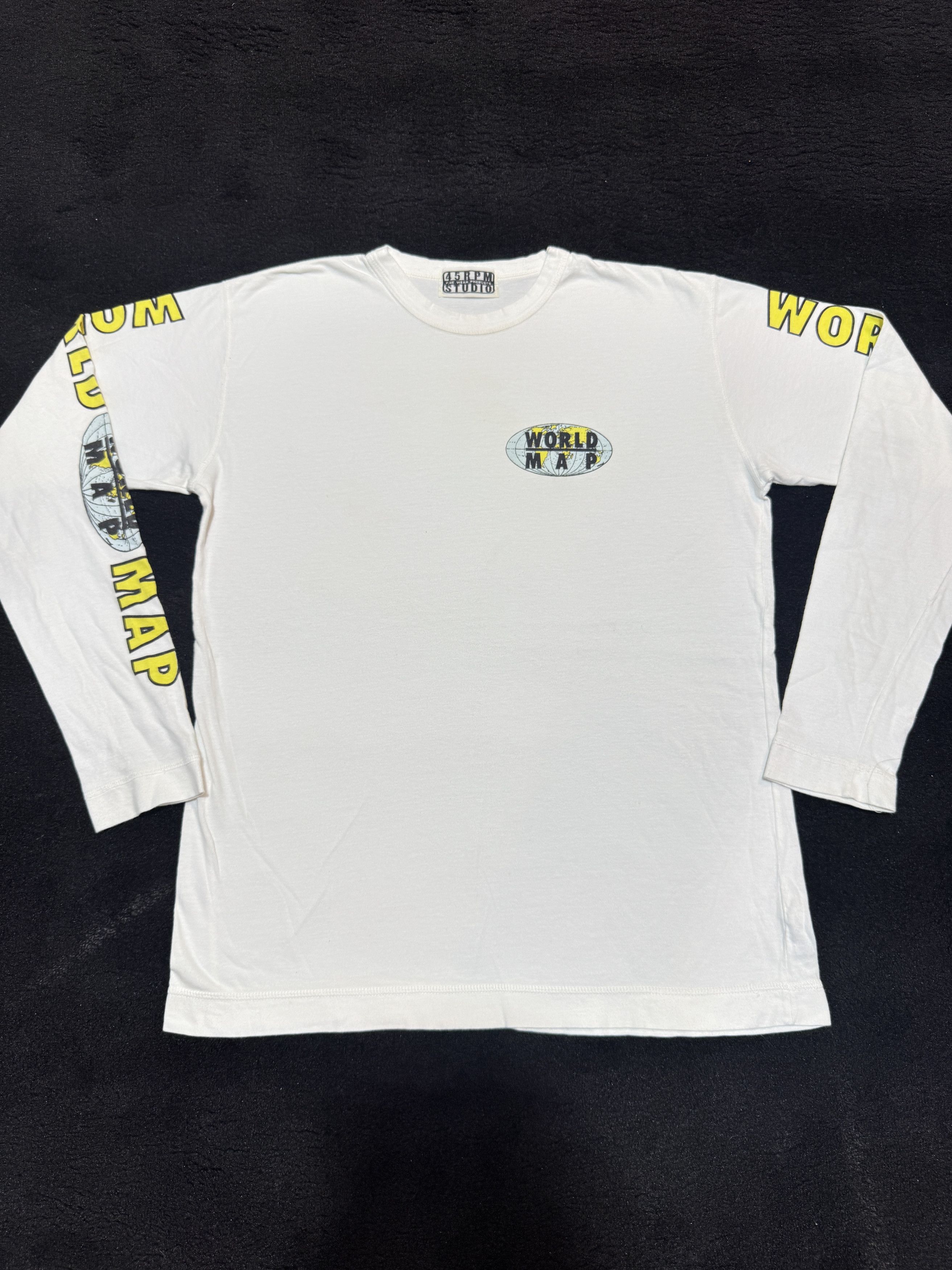 45rpm T shirt 45rpm Studio World Map Long Sleeve White Size Size US M / EU 48-50 / 2 - 1 Thumbnail