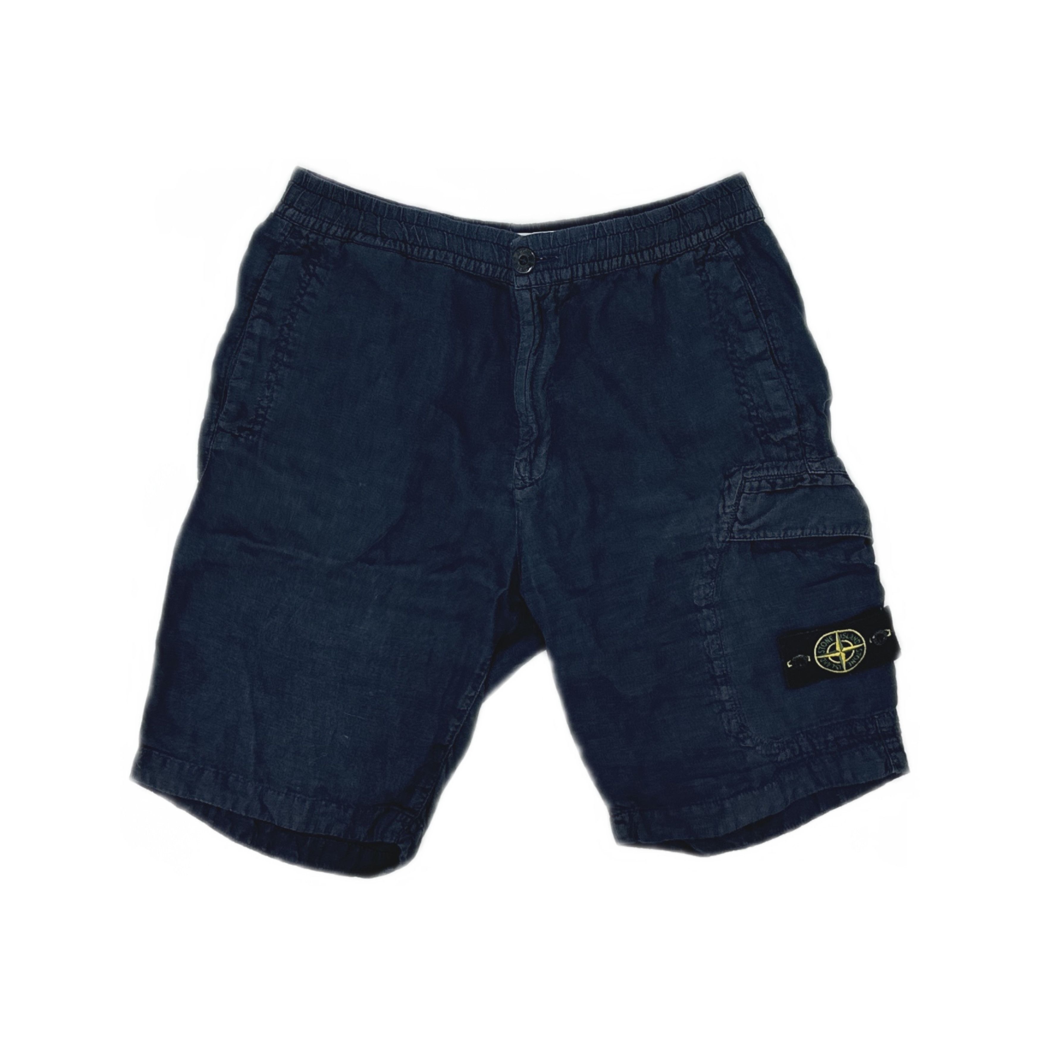 Stone Island Stone Island Compass Patch Cargo Shorts Navy W30 Size US 30 / EU 46 - 1 Thumbnail