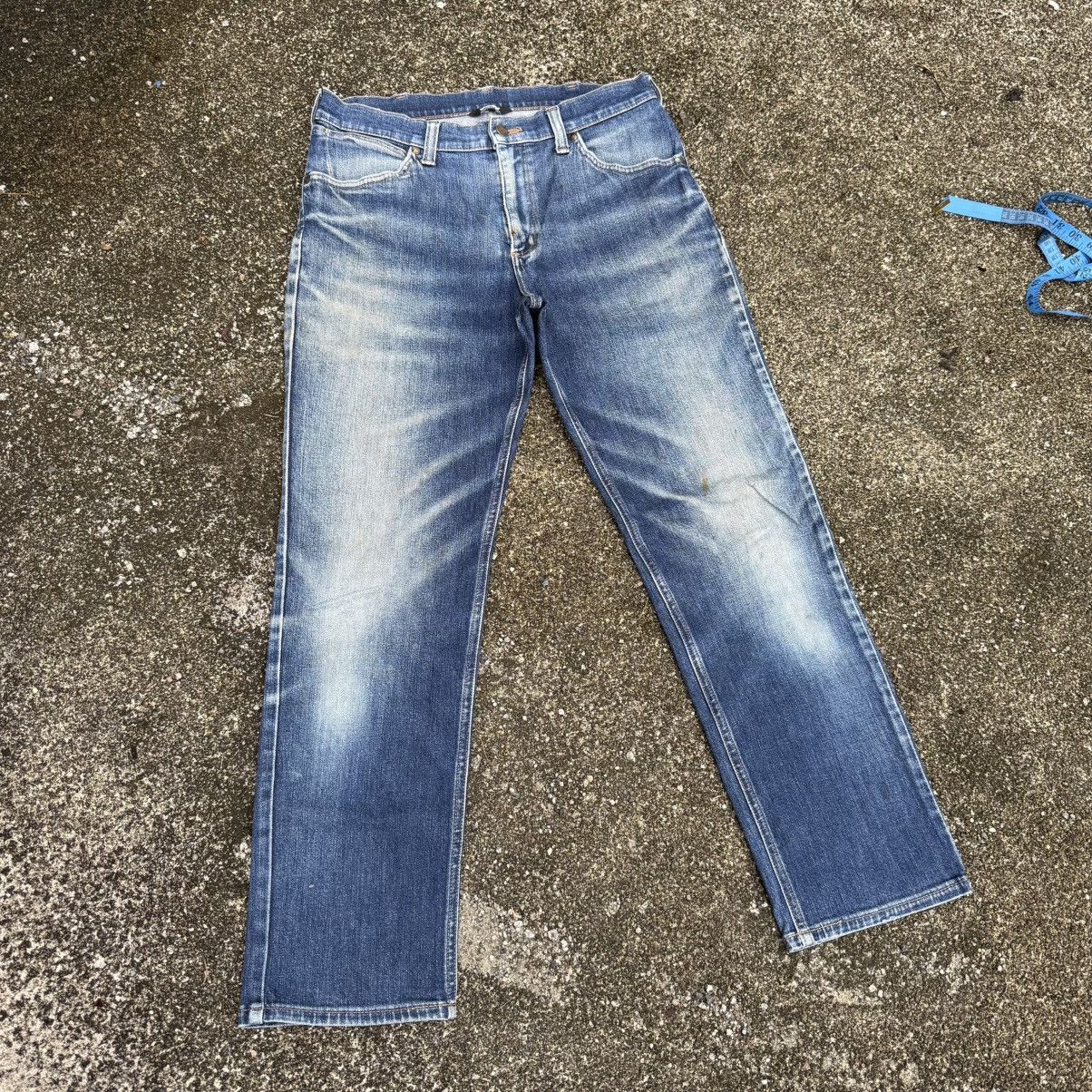 Wrangler VINTAGE WRANGLER MUD WASHED DENIM JEAN PANTS Size US 32 / EU 48 - 2 Thumbnail
