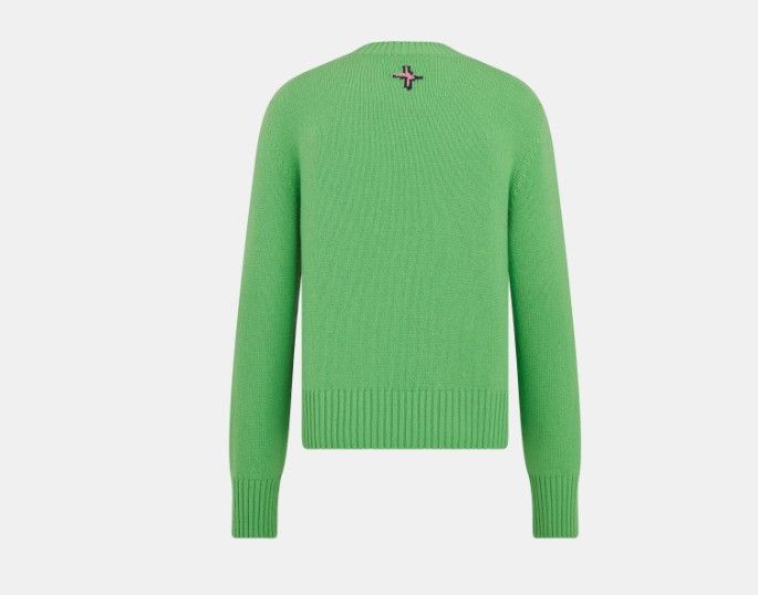 Dior o1w1db11025 513M609 Wool & Cashmere Sweater in Green Size US M / EU 48-50 / 2 - 2 Thumbnail