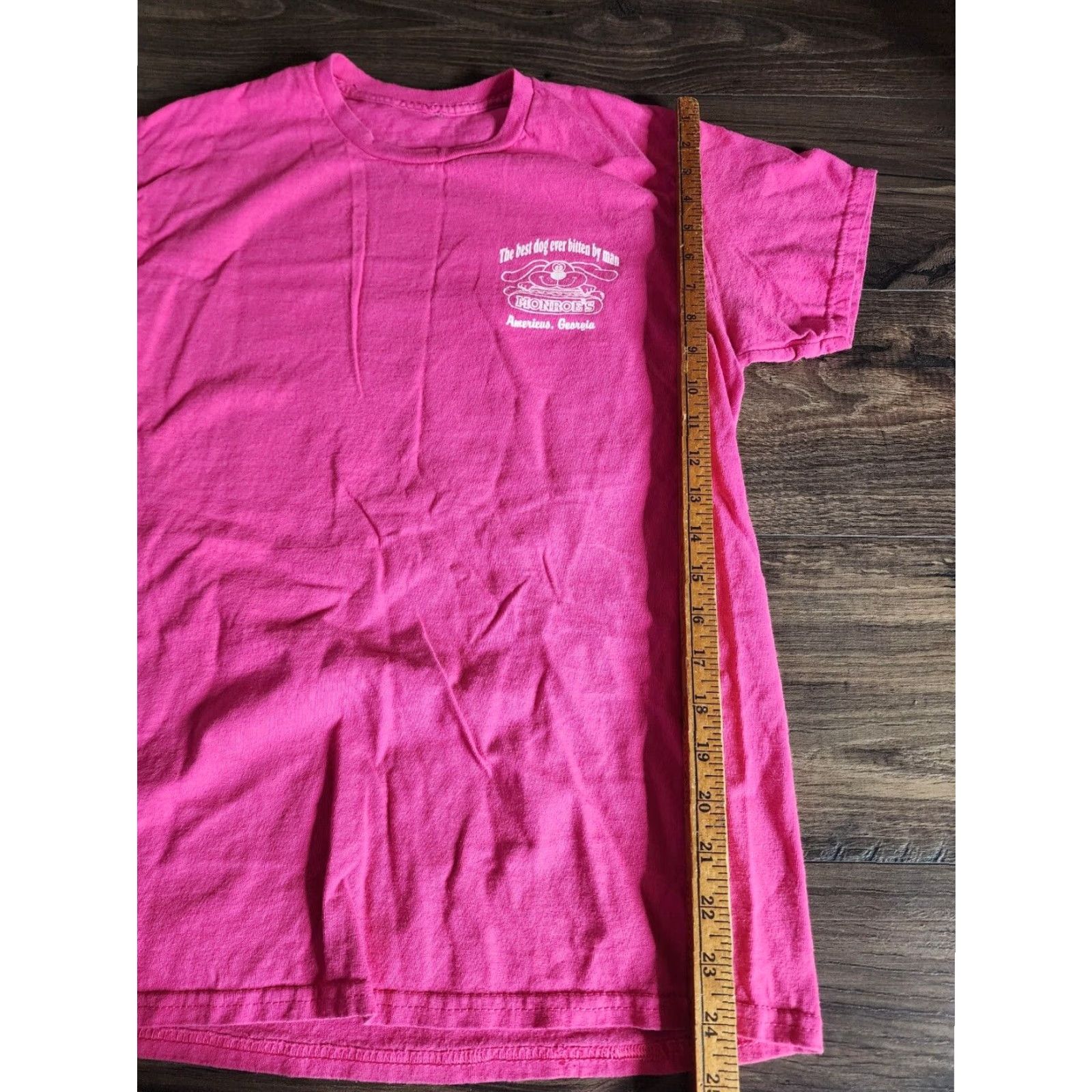 Gildan Pink Monroe's Original Famous HOT DOG Graphic Tee Adult Small Unisex Funny T Shirt Size US S / EU 44-46 / 1 - 3 Thumbnail